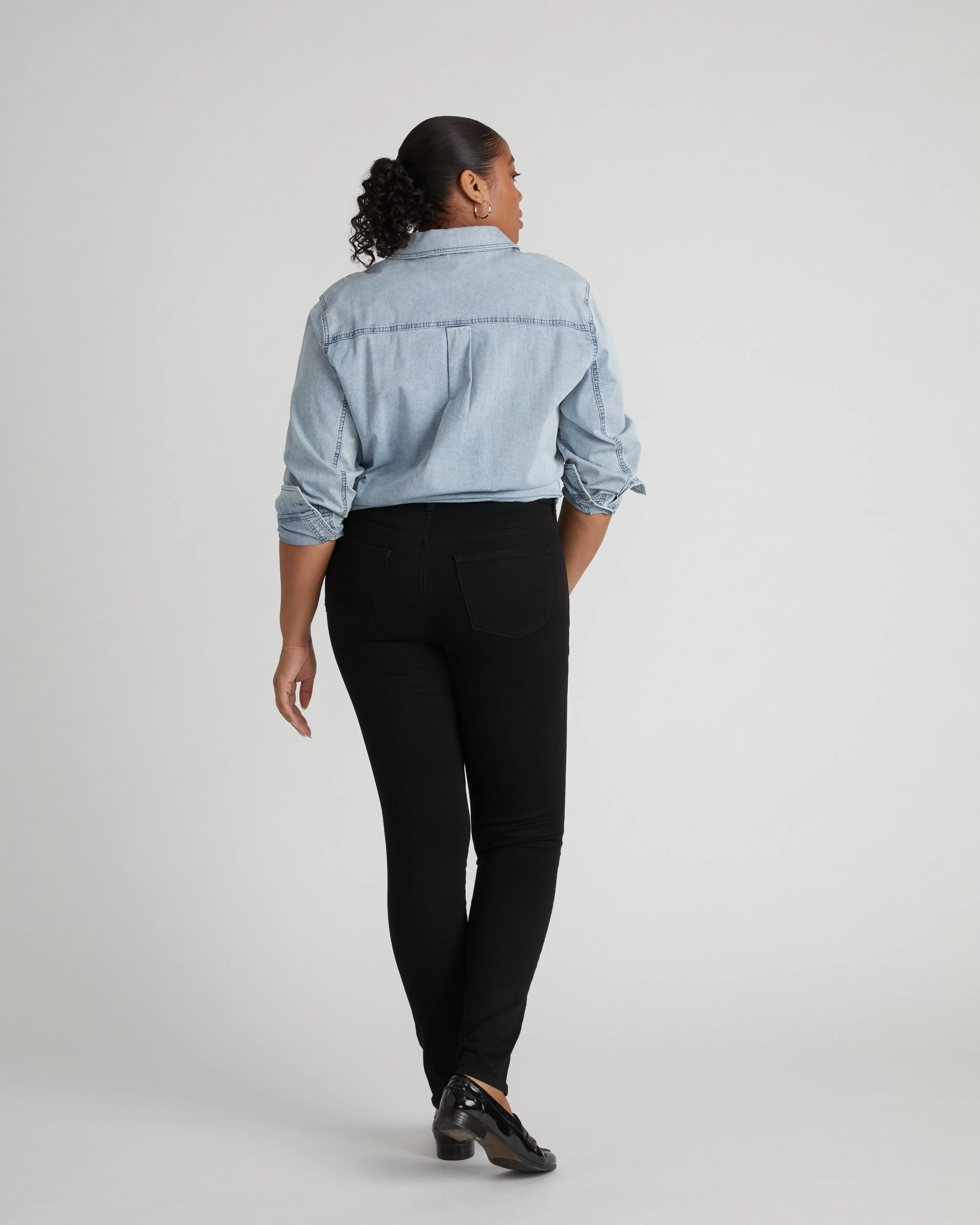 Seine High Rise Skinny Jeans 32 Inch - Jet Black sold by Universal Standard product image thumbnail 4