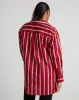 The Artist Poplin Shirt - Red/Black/White Stripe sold by Universal Standard