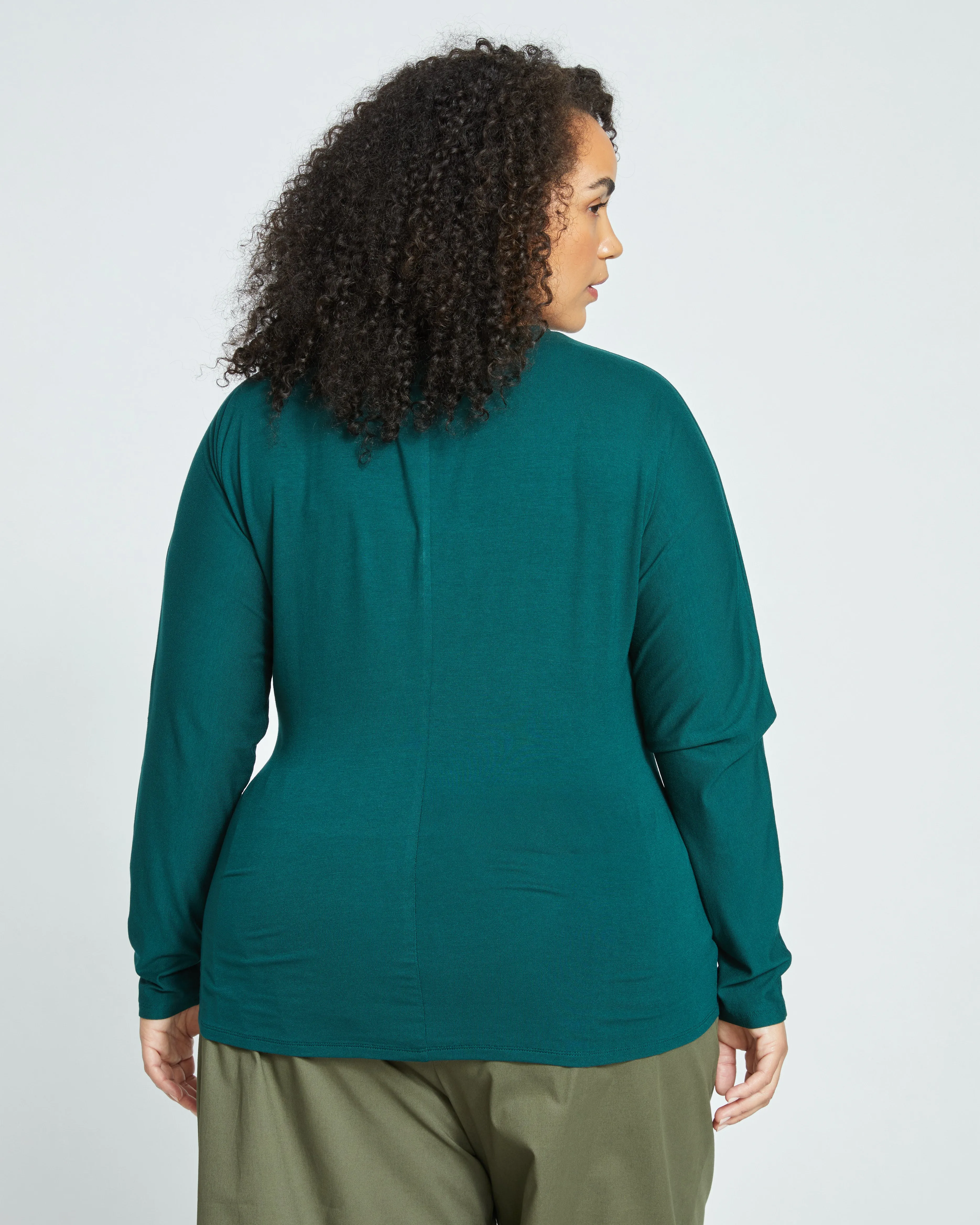 Elea Liquid Jersey Top - Forest Green sold by Universal Standard product image thumbnail 5