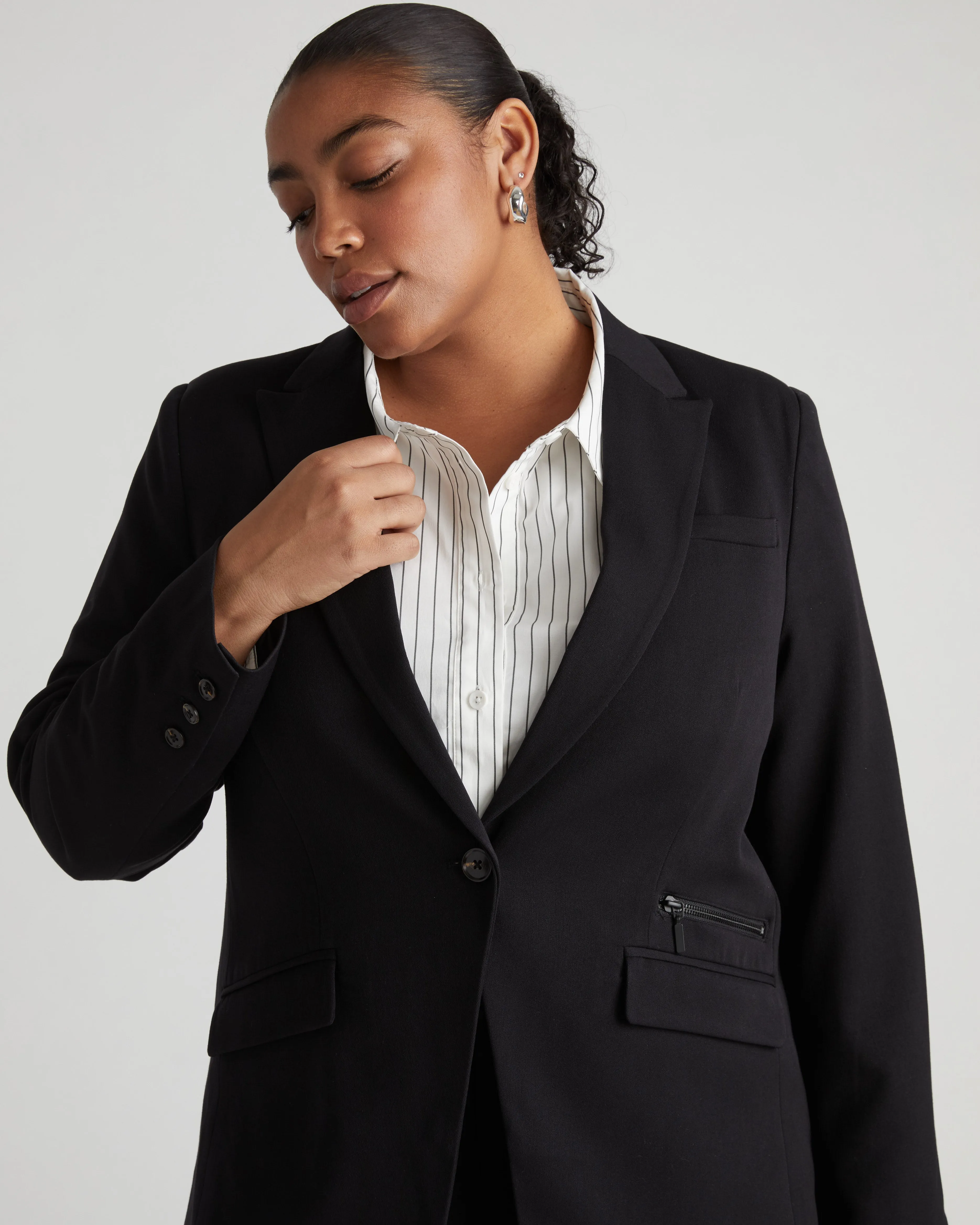 All Day Daria Blazer - Black sold by Universal Standard product image thumbnail 5