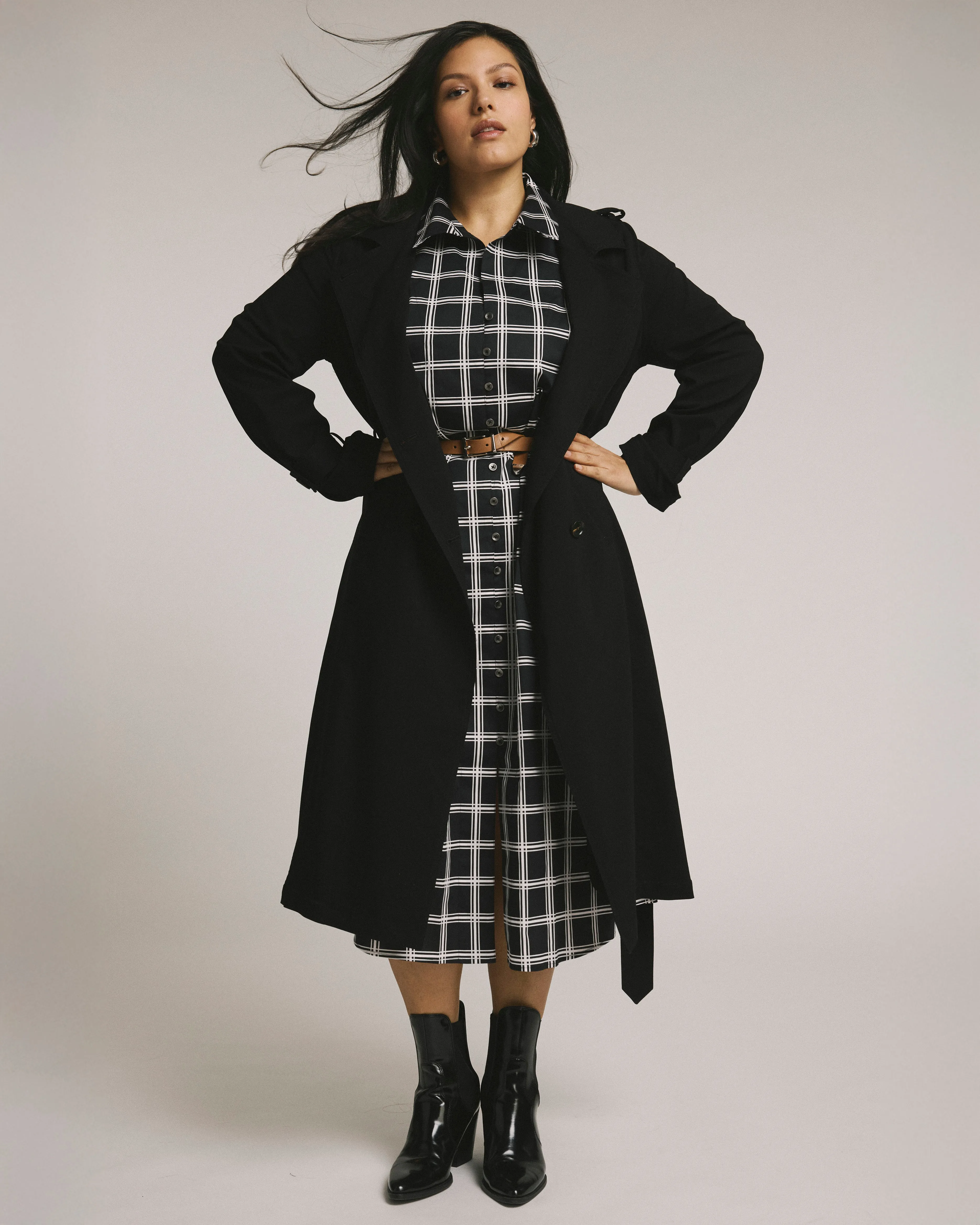 Henning x US Park Soft Trench - Black sold by Universal Standard product image thumbnail 2