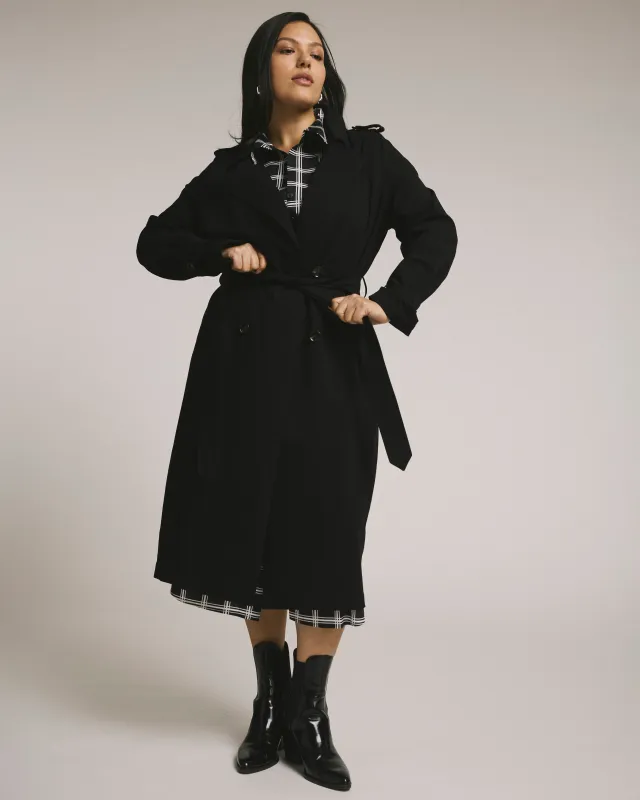 Henning x US Park Soft Trench - Black made by Universal Standard
