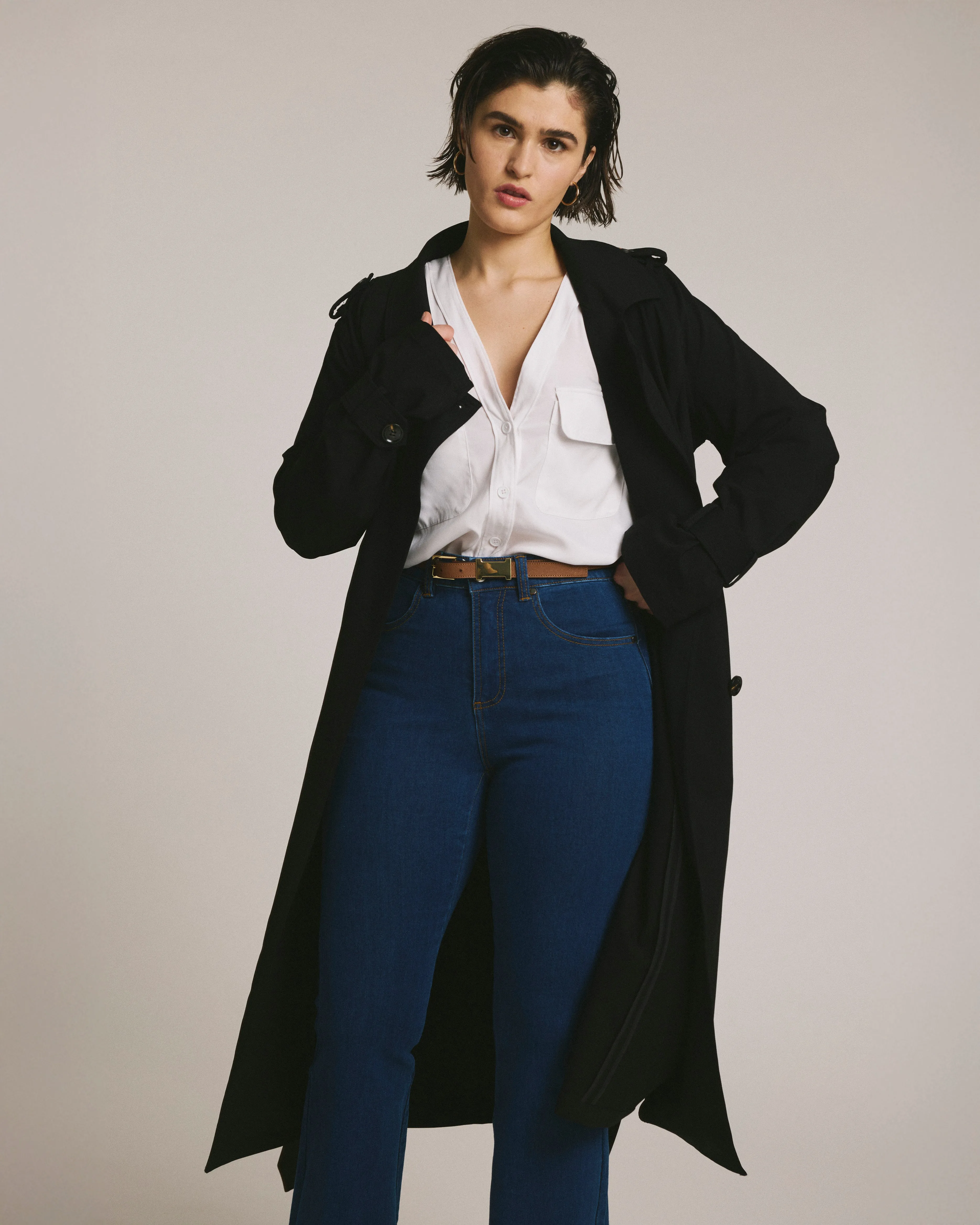 Henning x US Park Soft Trench - Black sold by Universal Standard product image thumbnail 4