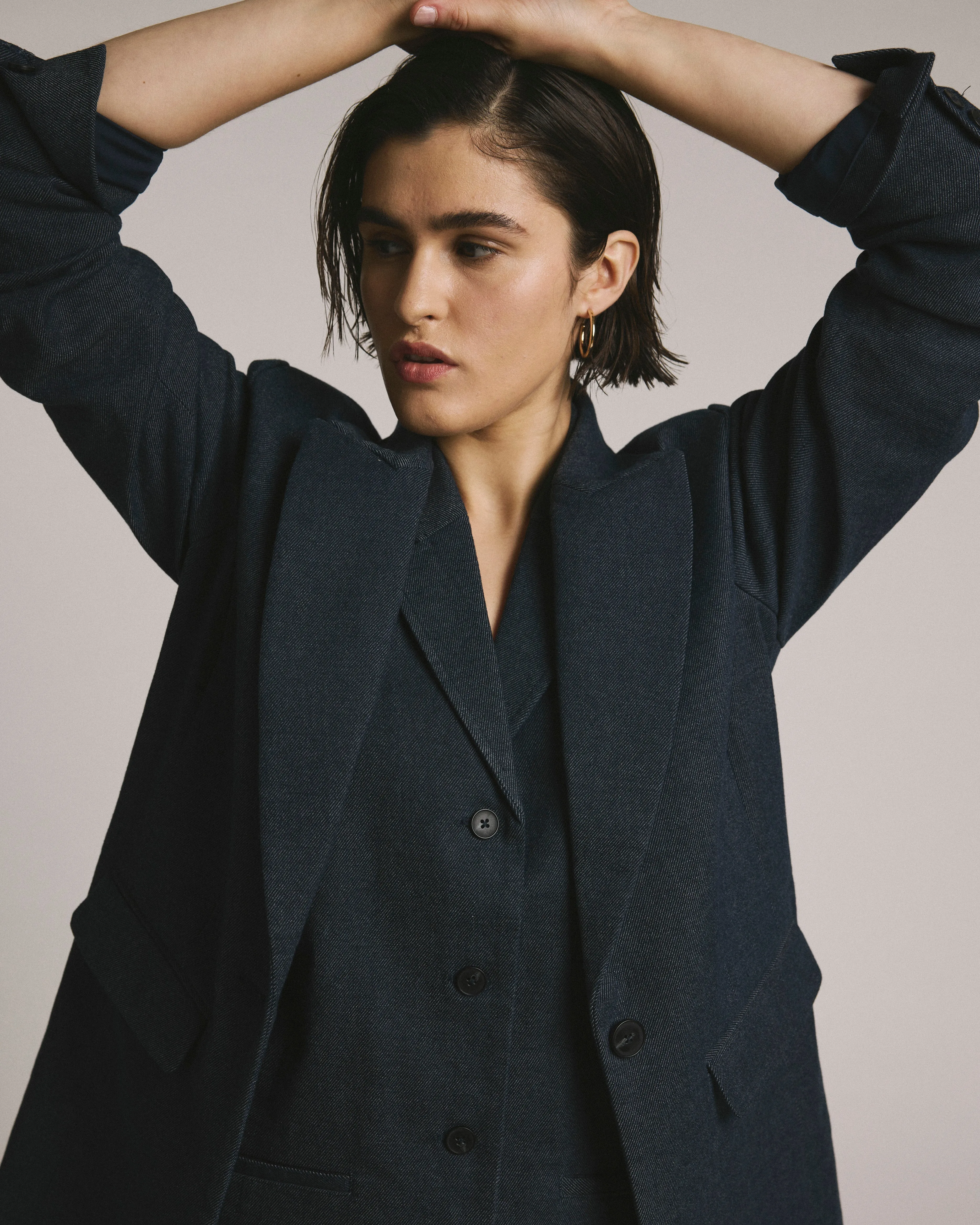 Edwin Denim Look Vest - Dark Indigo sold by Universal Standard product image thumbnail 5