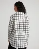 The Artist Poplin Shirt - White/Black Check sold by Universal Standard