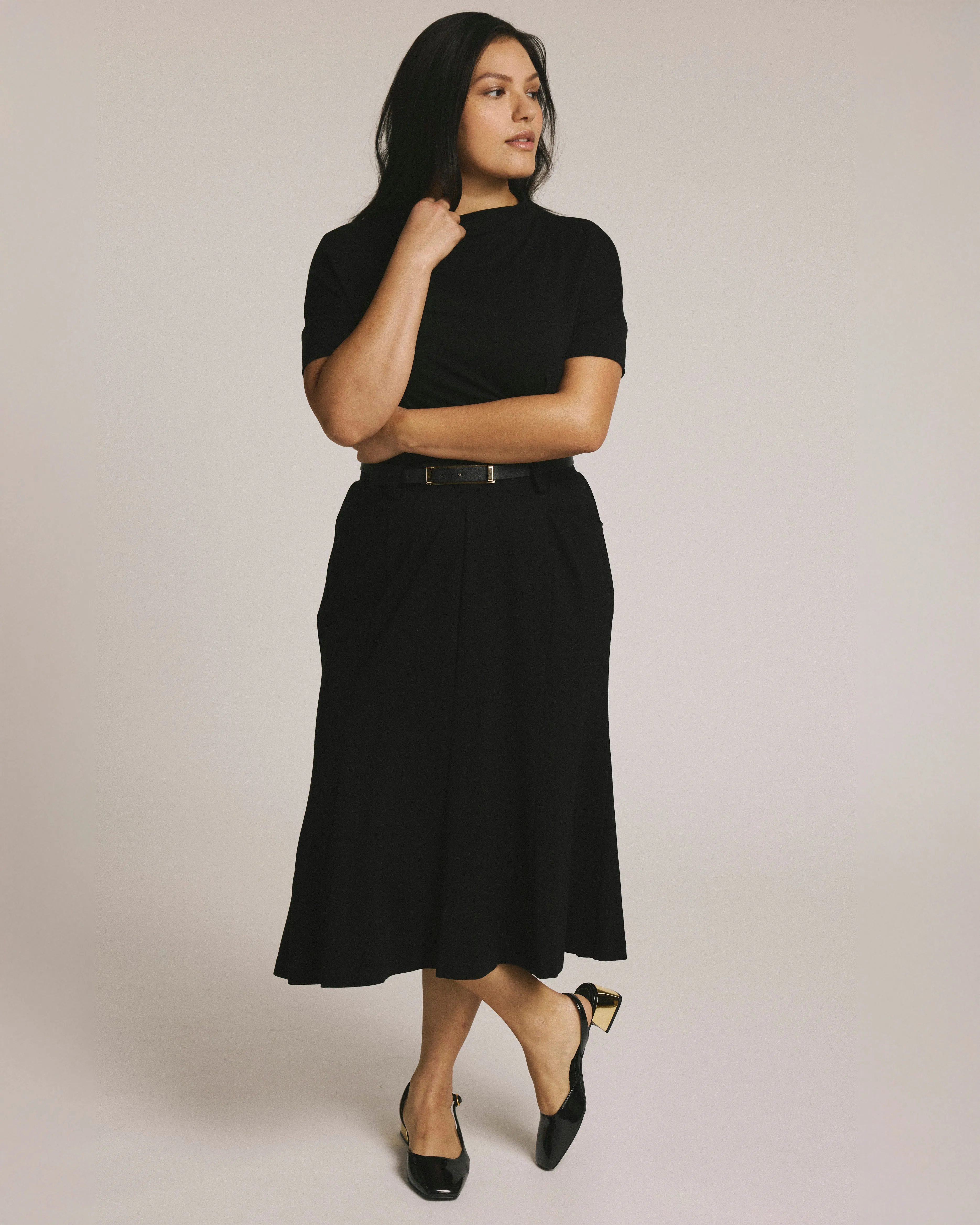 Carla Ponte Skirt - Black sold by Universal Standard product image thumbnail 3