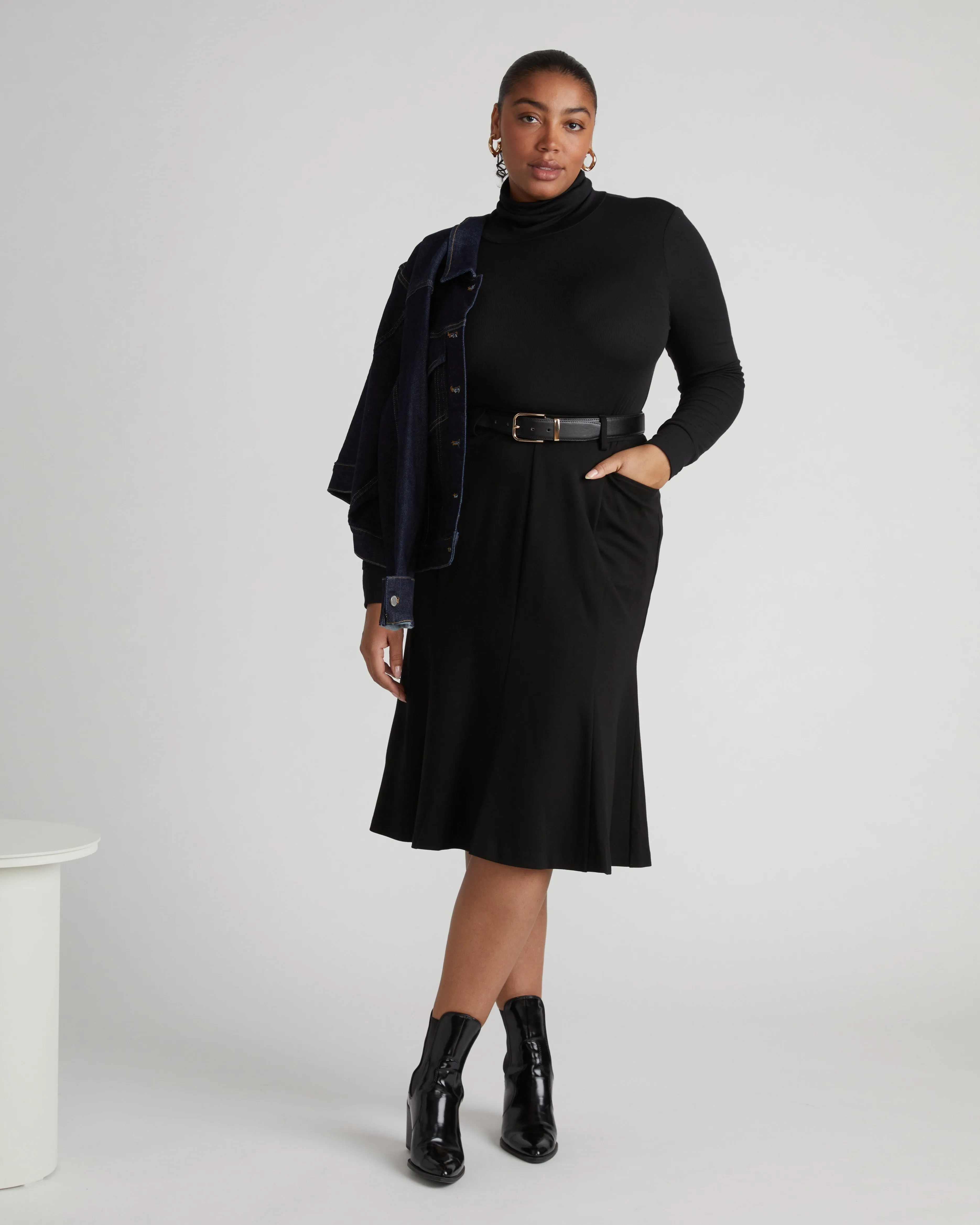 Carla Ponte Skirt - Black sold by Universal Standard product image thumbnail 5