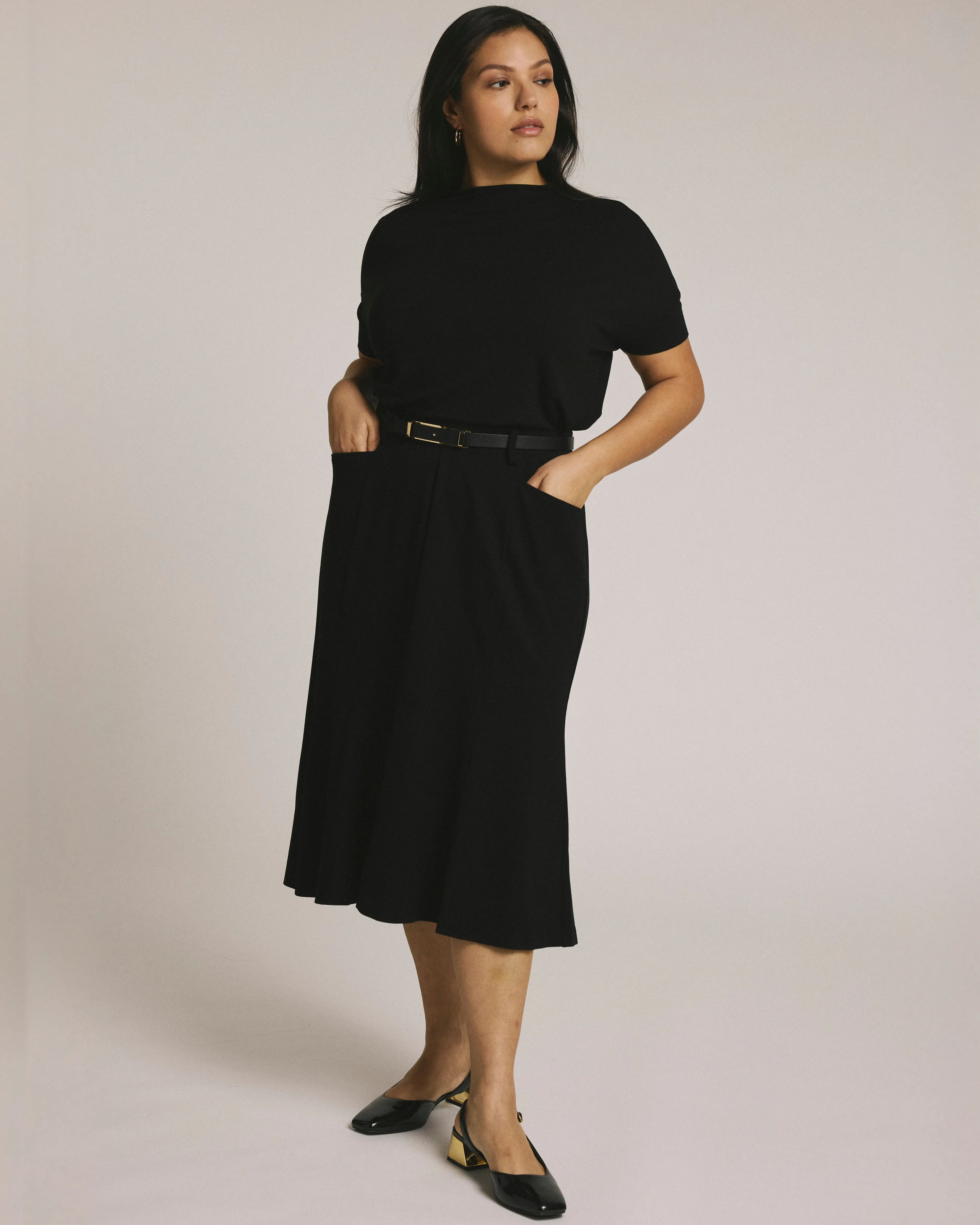 Carla Ponte Skirt - Black sold by Universal Standard product image thumbnail 4