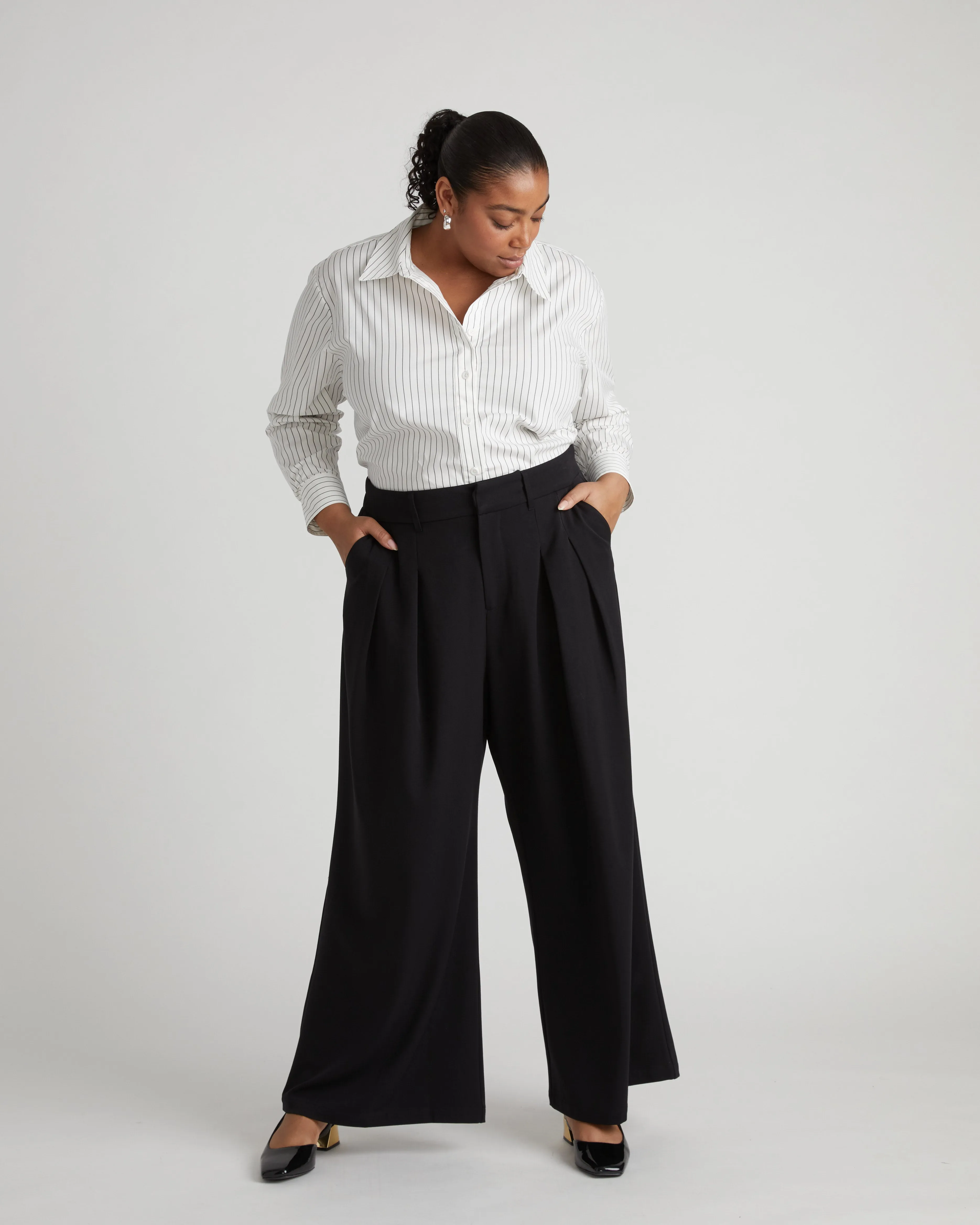 All Day Palais Wide Leg Pants - Black sold by Universal Standard product image thumbnail 5