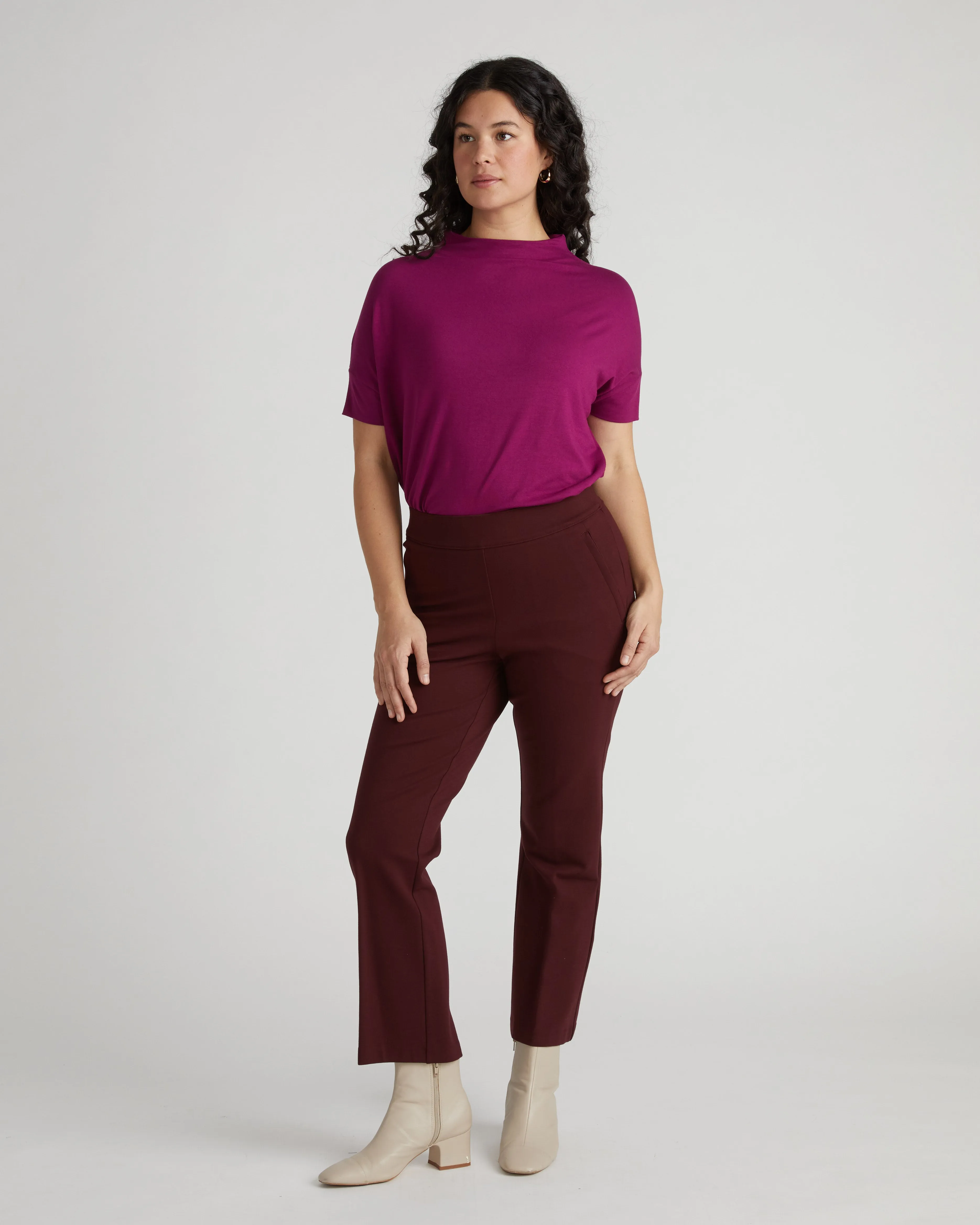 Petra Liquid Jersey Top - Rothko Purple sold by Universal Standard