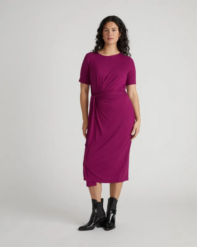 Delilah Liquid Jersey Dress - Rothko Purple sold by Universal Standard