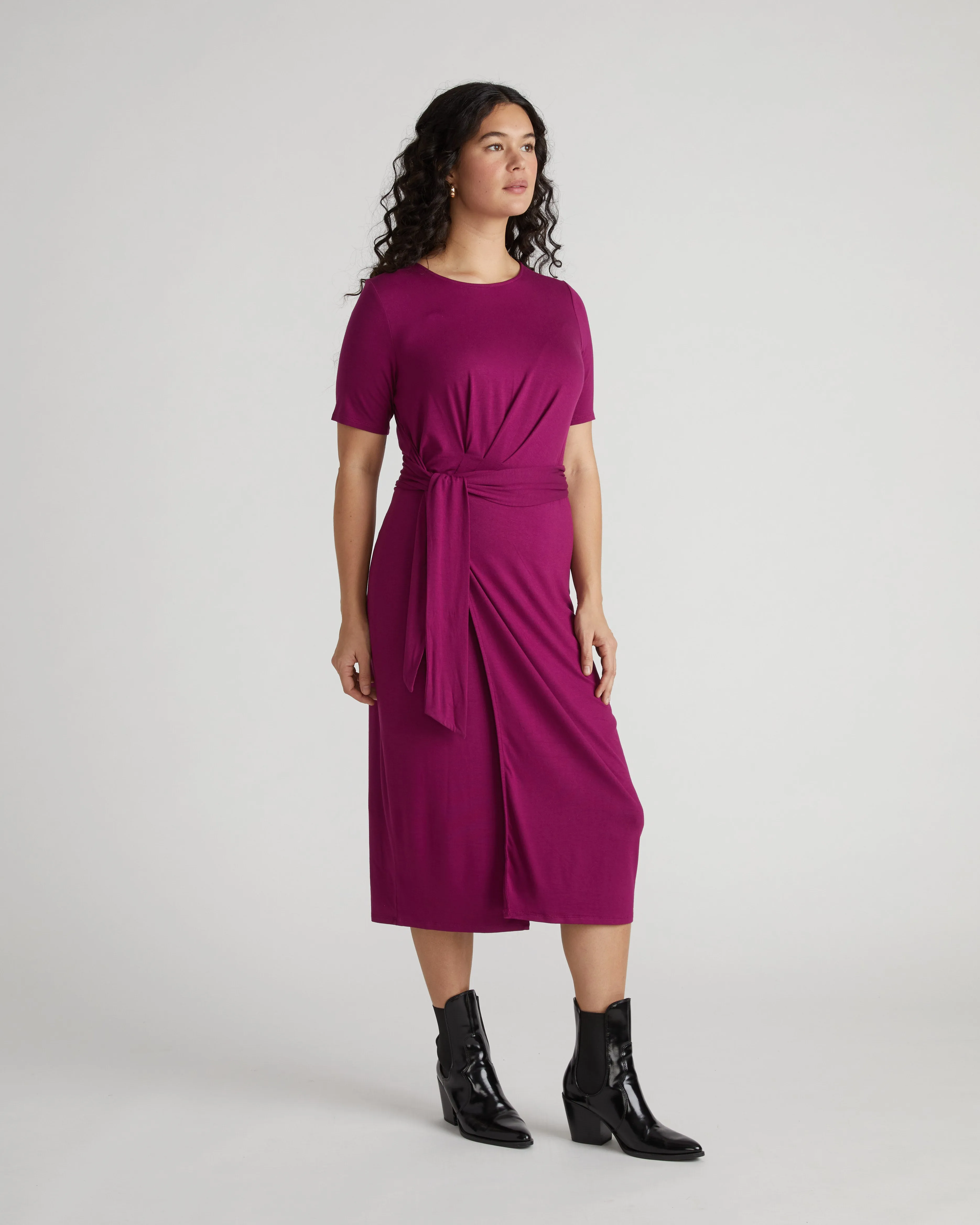 Delilah Liquid Jersey Dress - Rothko Purple sold by Universal Standard product image thumbnail 2