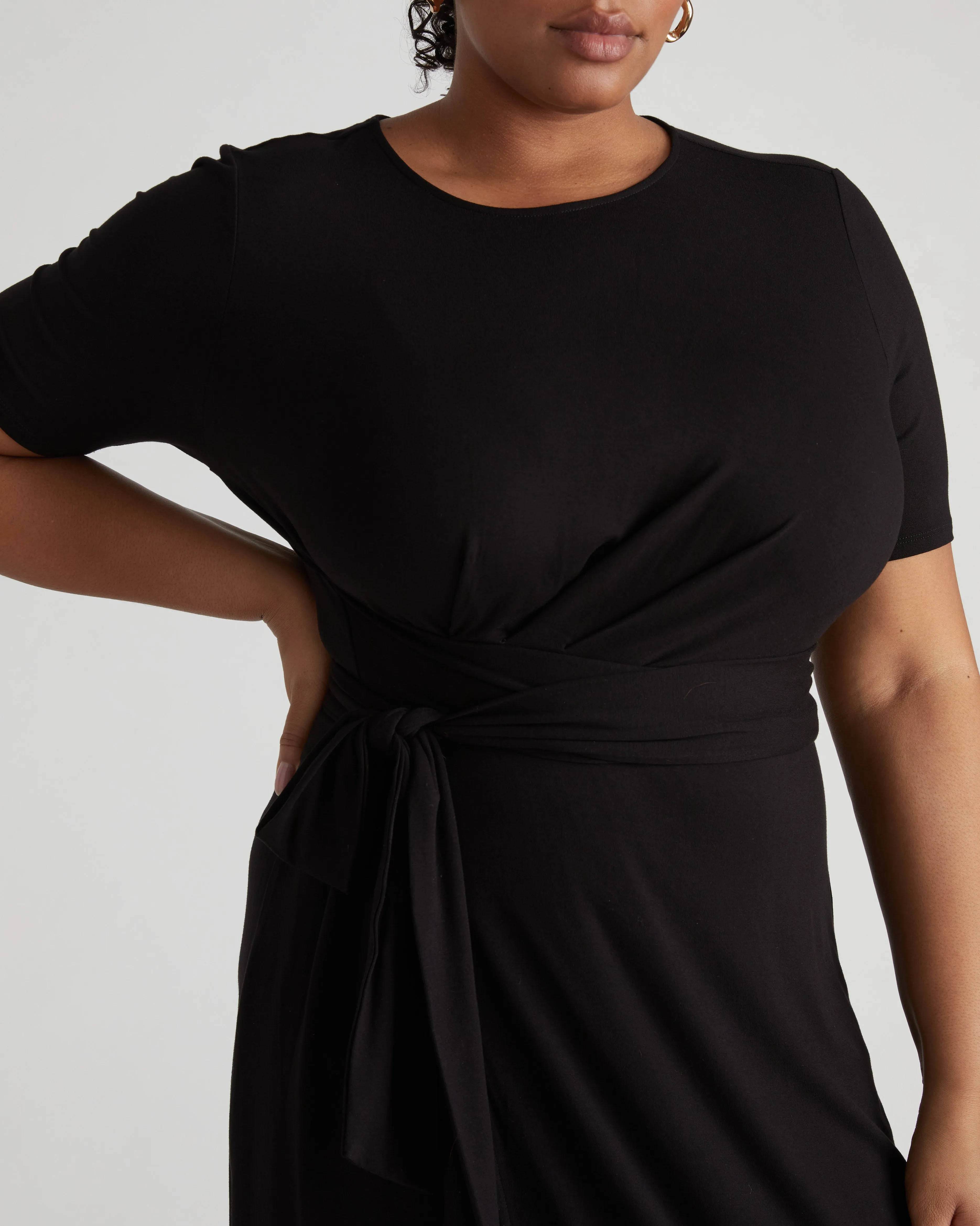 Delilah Liquid Jersey Dress - Black sold by Universal Standard product image thumbnail 3