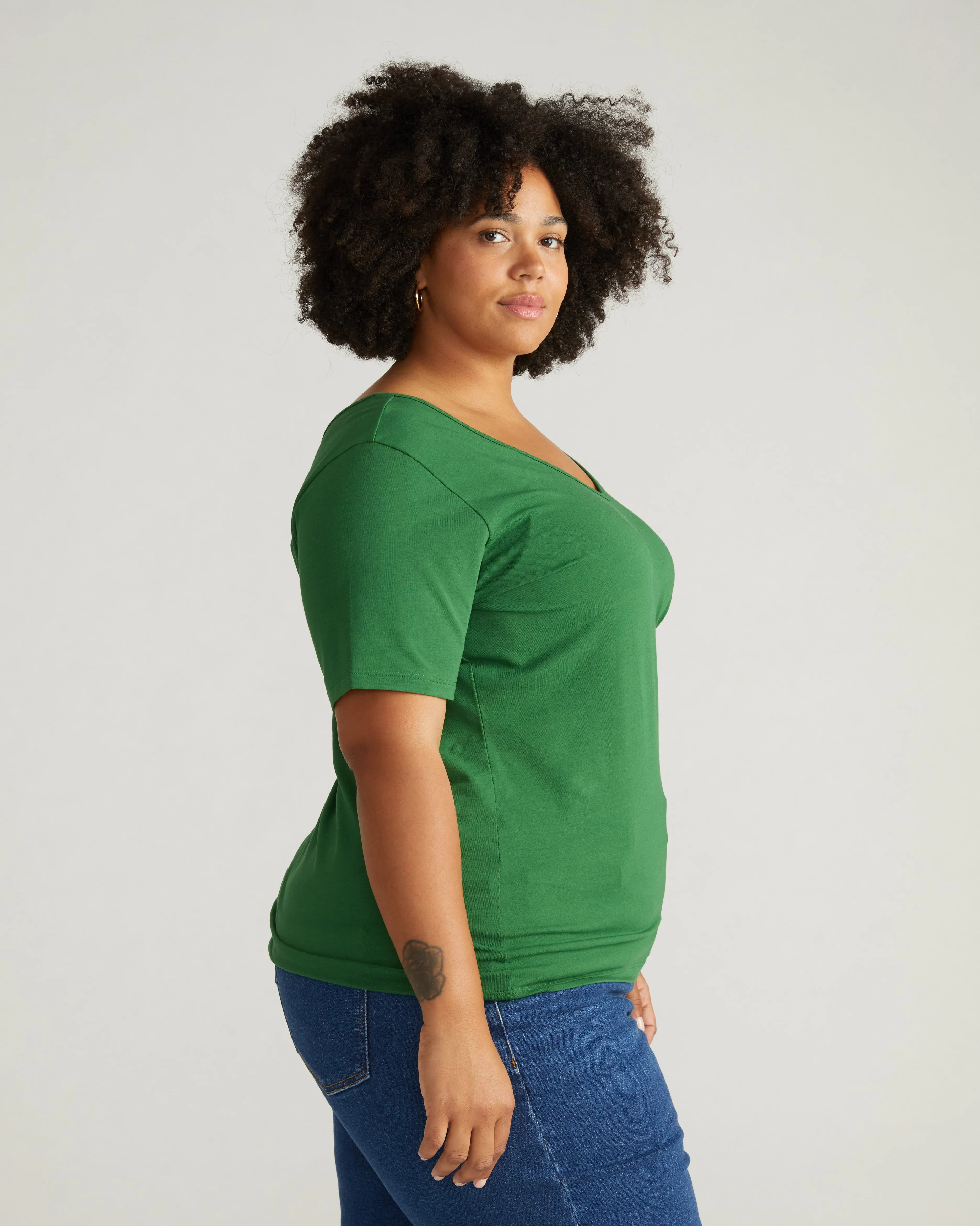 Double V Tee - Jardin sold by Universal Standard product image thumbnail 2