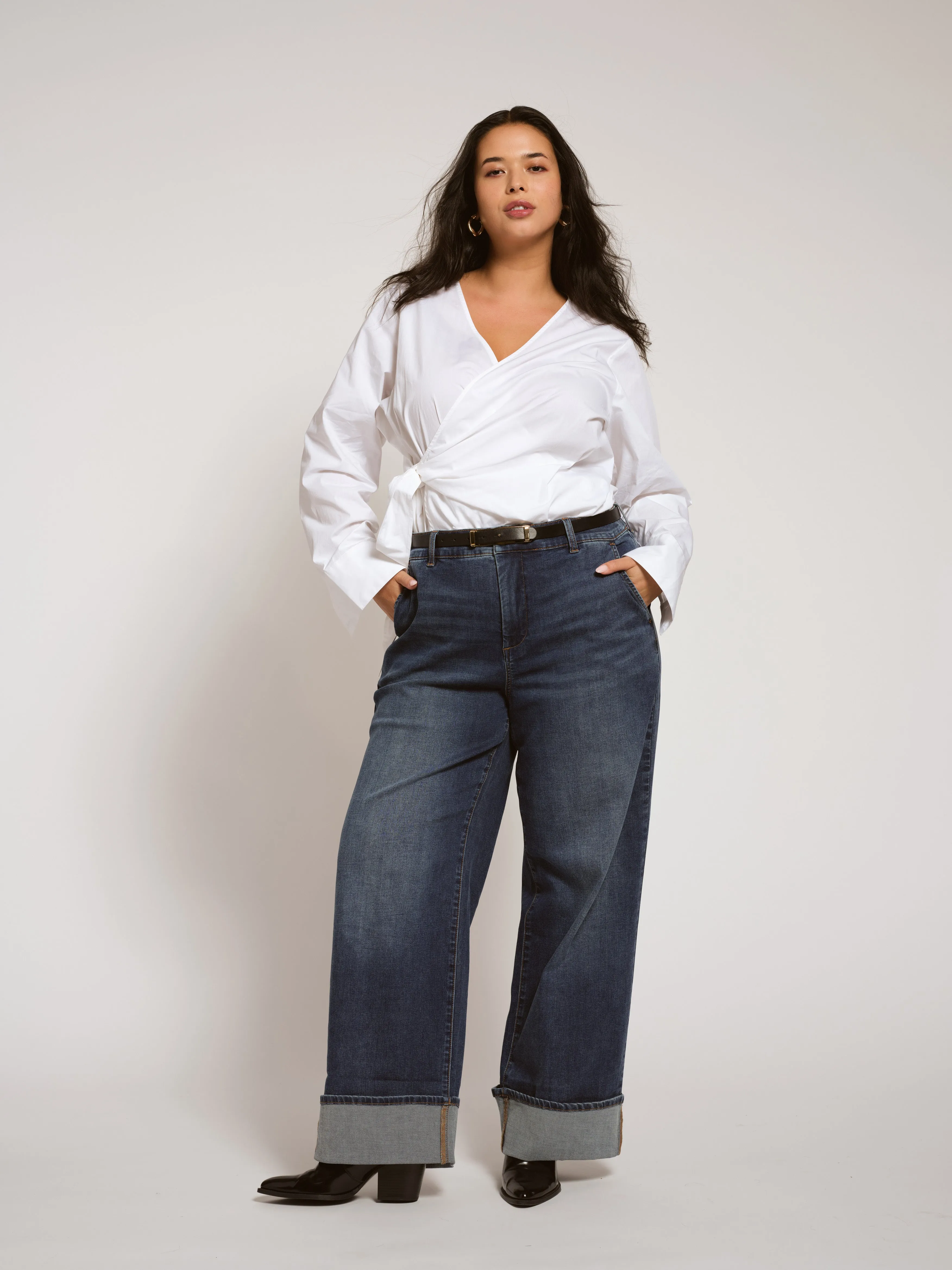 Carol High Rise High Stretch Jeans - Saint Lawrence Blue sold by Universal Standard