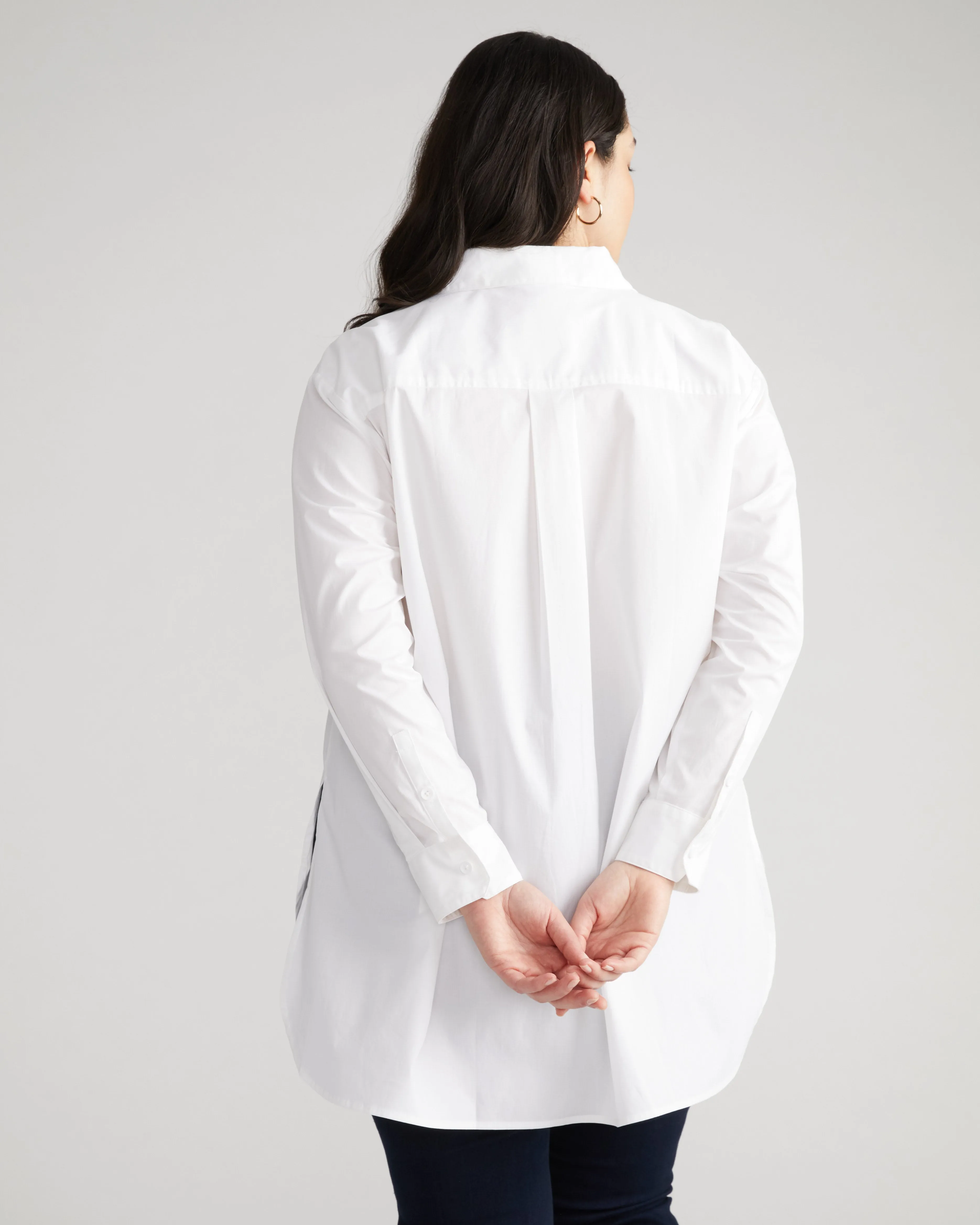 The Artist Poplin Shirt - White sold by Universal Standard product image thumbnail 3