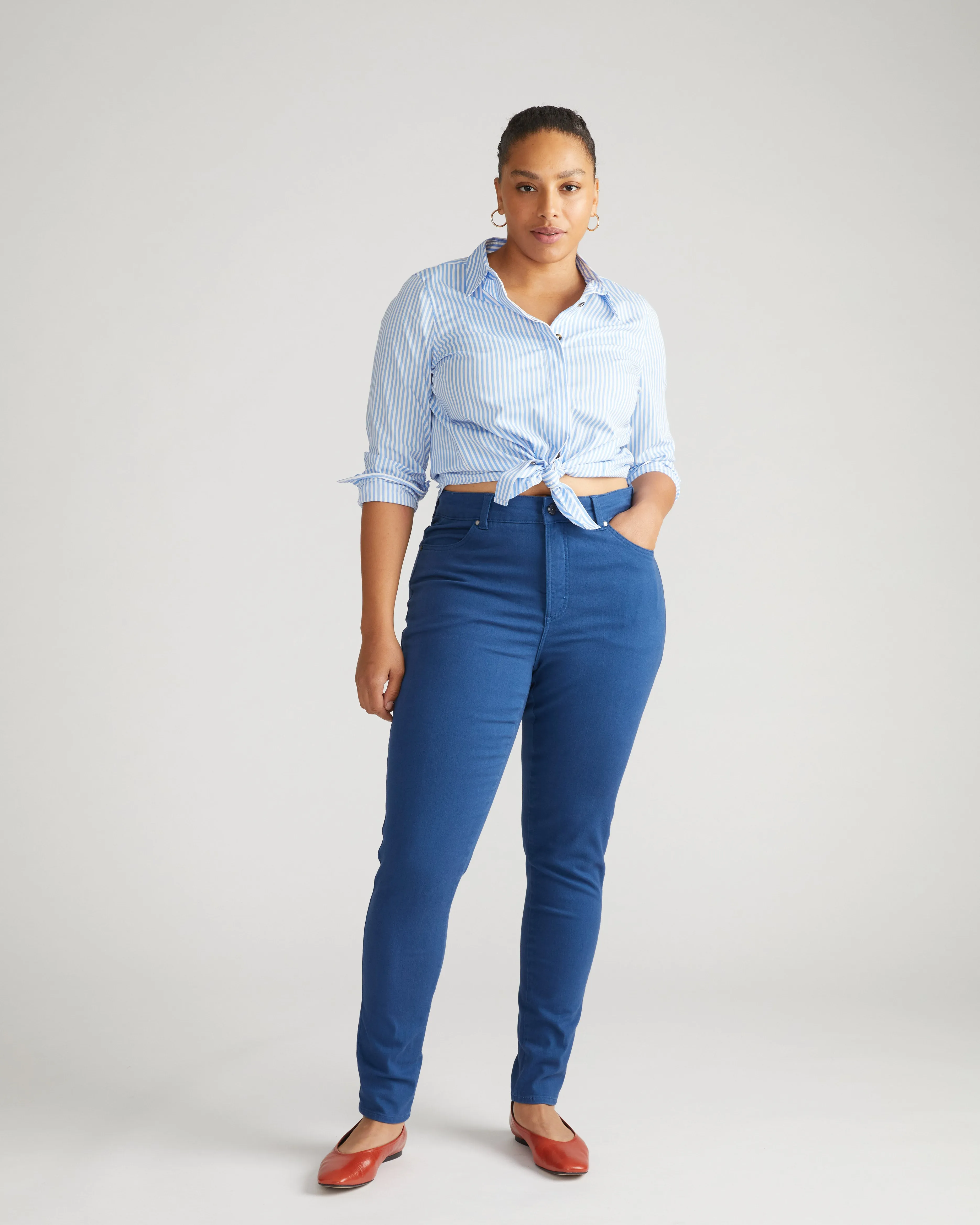 Seine High Rise Skinny Jeans 32 Inch - French Blue sold by Universal Standard product image thumbnail 3