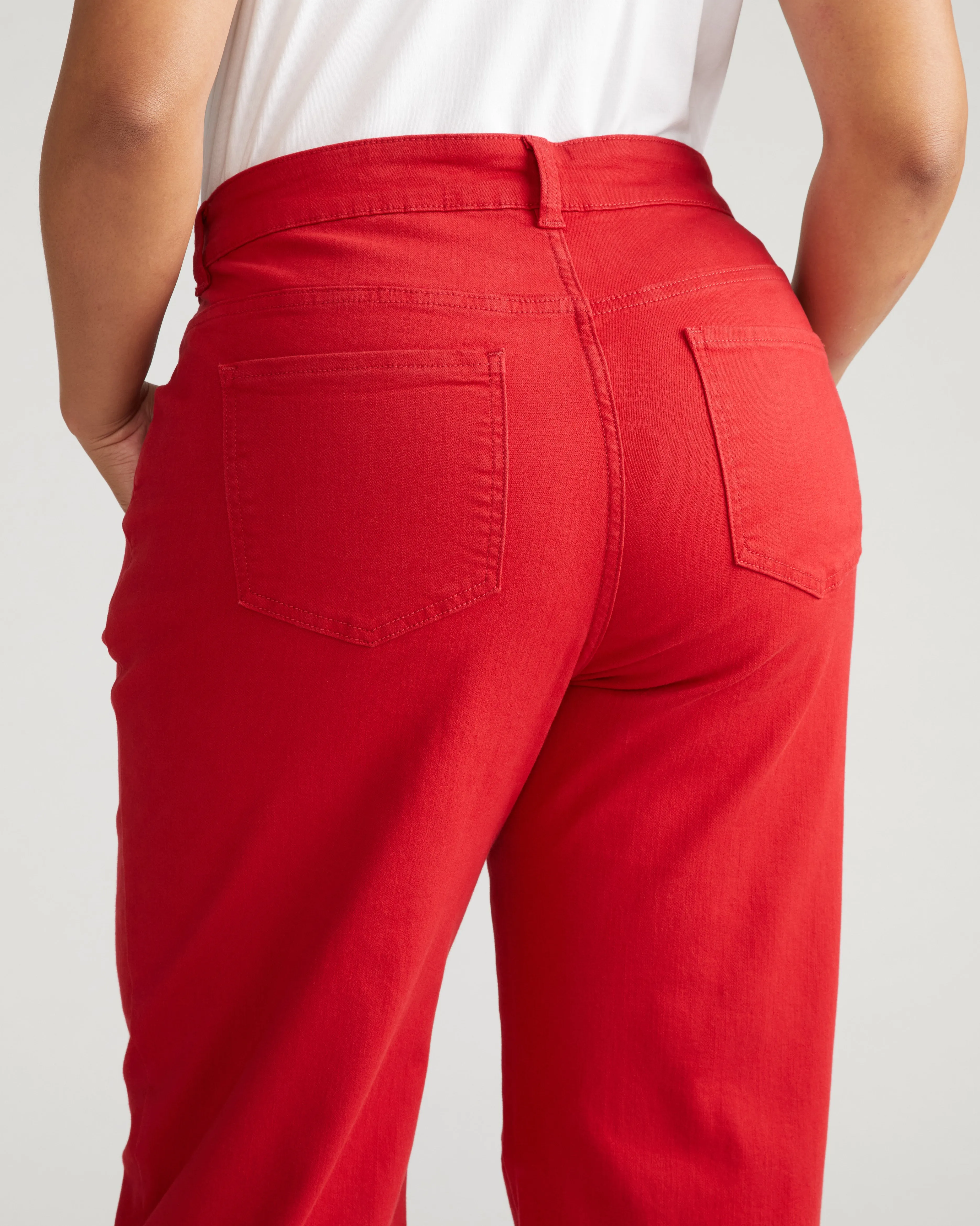 Etta High Rise Straight Leg Jeans 28 Inch - Very Red sold by Universal Standard product image thumbnail 3