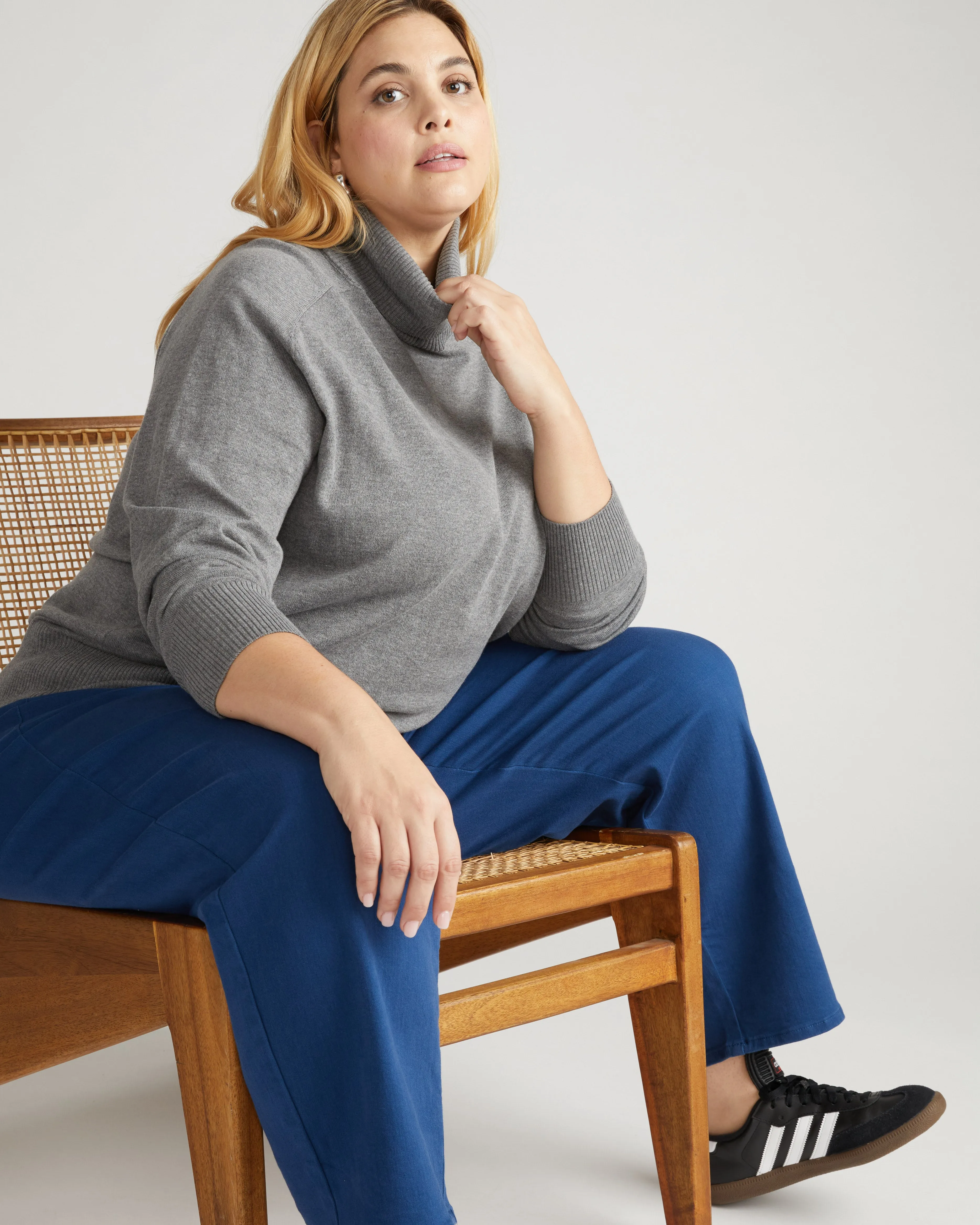 Etta High Rise Straight Leg Jeans 28 Inch - French Blue sold by Universal Standard