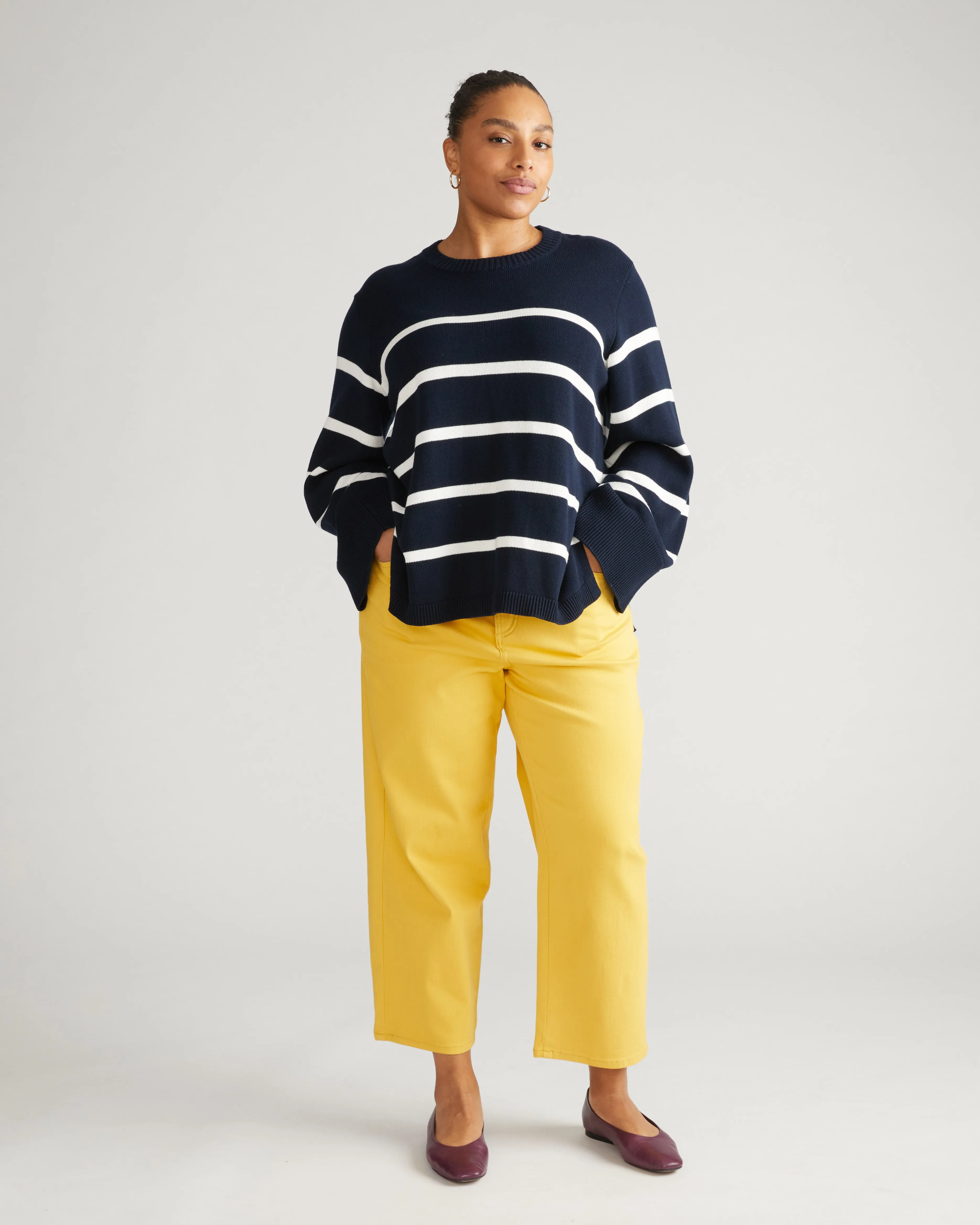 Bae Boyfriend Crop Jeans - Sunshine sold by Universal Standard