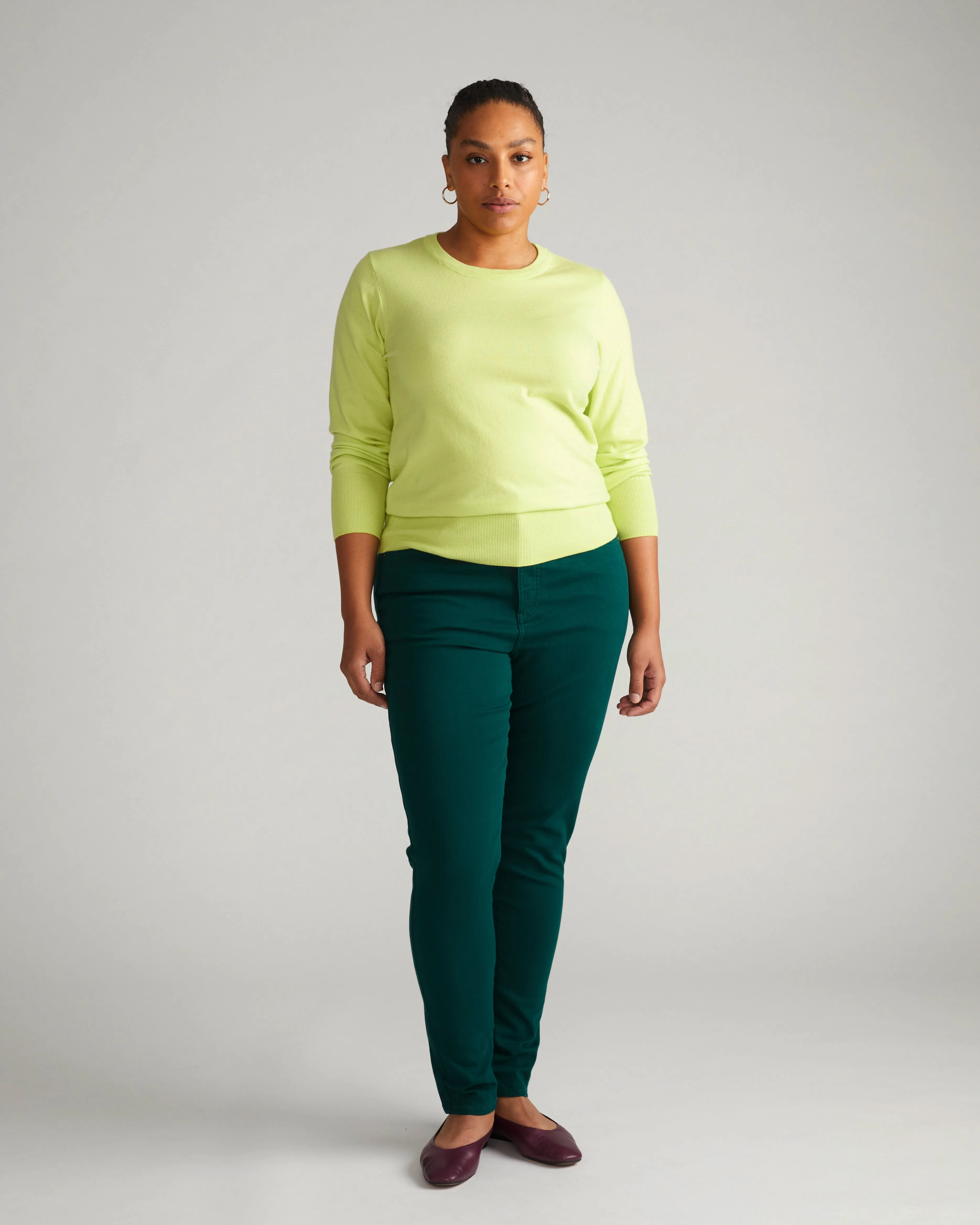 Seine High Rise Skinny Jeans 32 Inch - Verdant Green sold by Universal Standard product image thumbnail 3