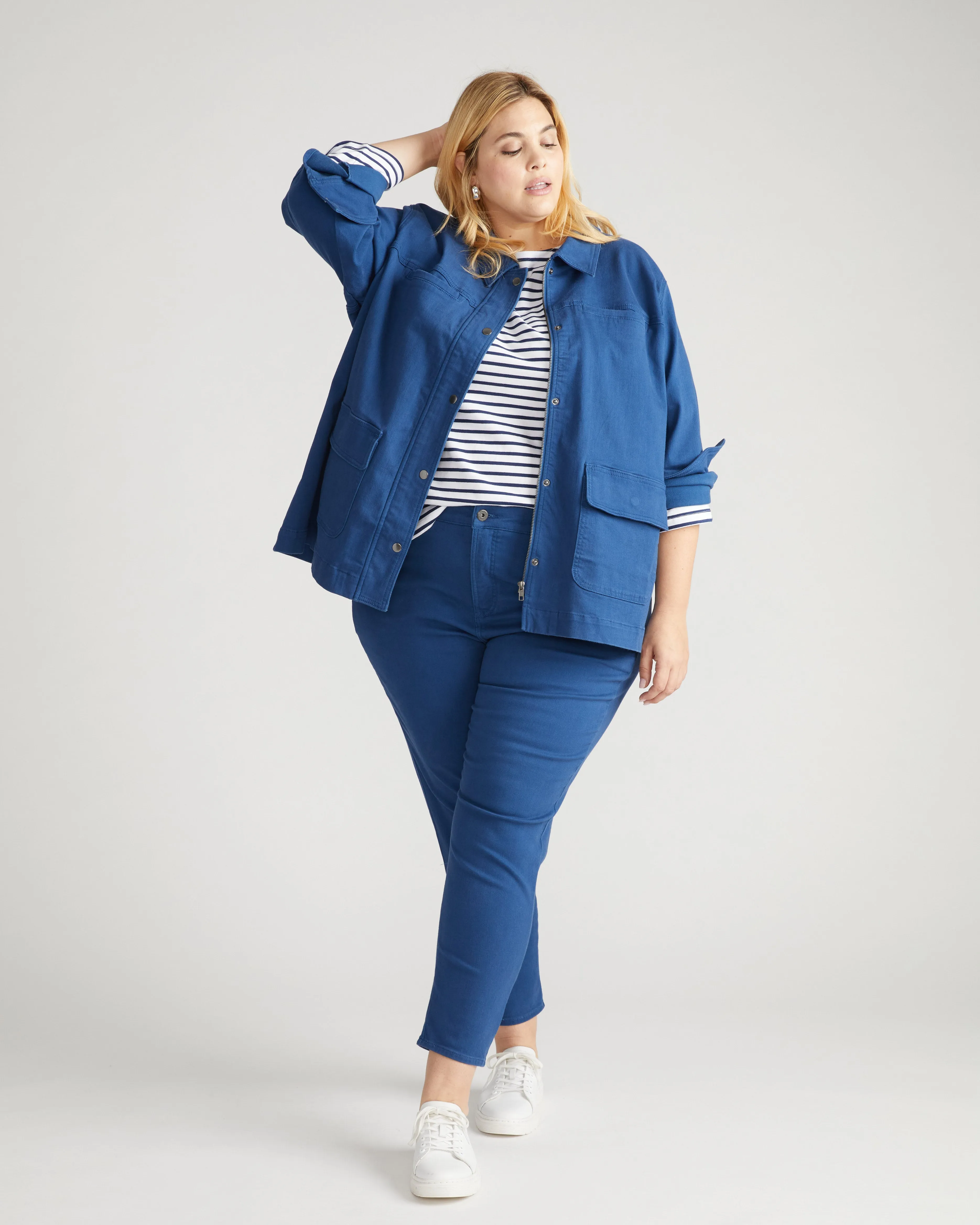 Denim Utility Jacket - French Blue sold by Universal Standard product image thumbnail 2