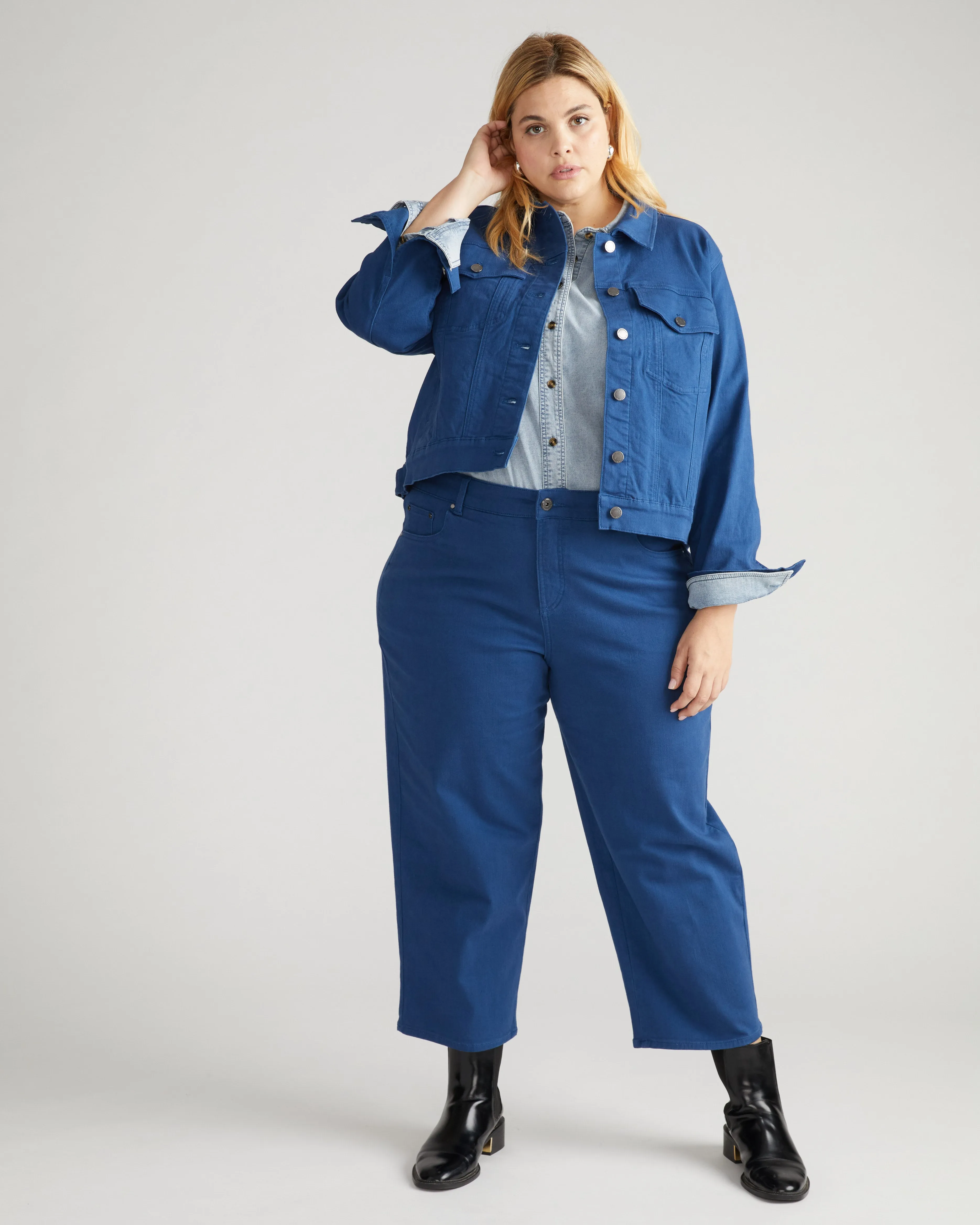 Kelsey Denim Jacket - French Blue sold by Universal Standard product image thumbnail 2