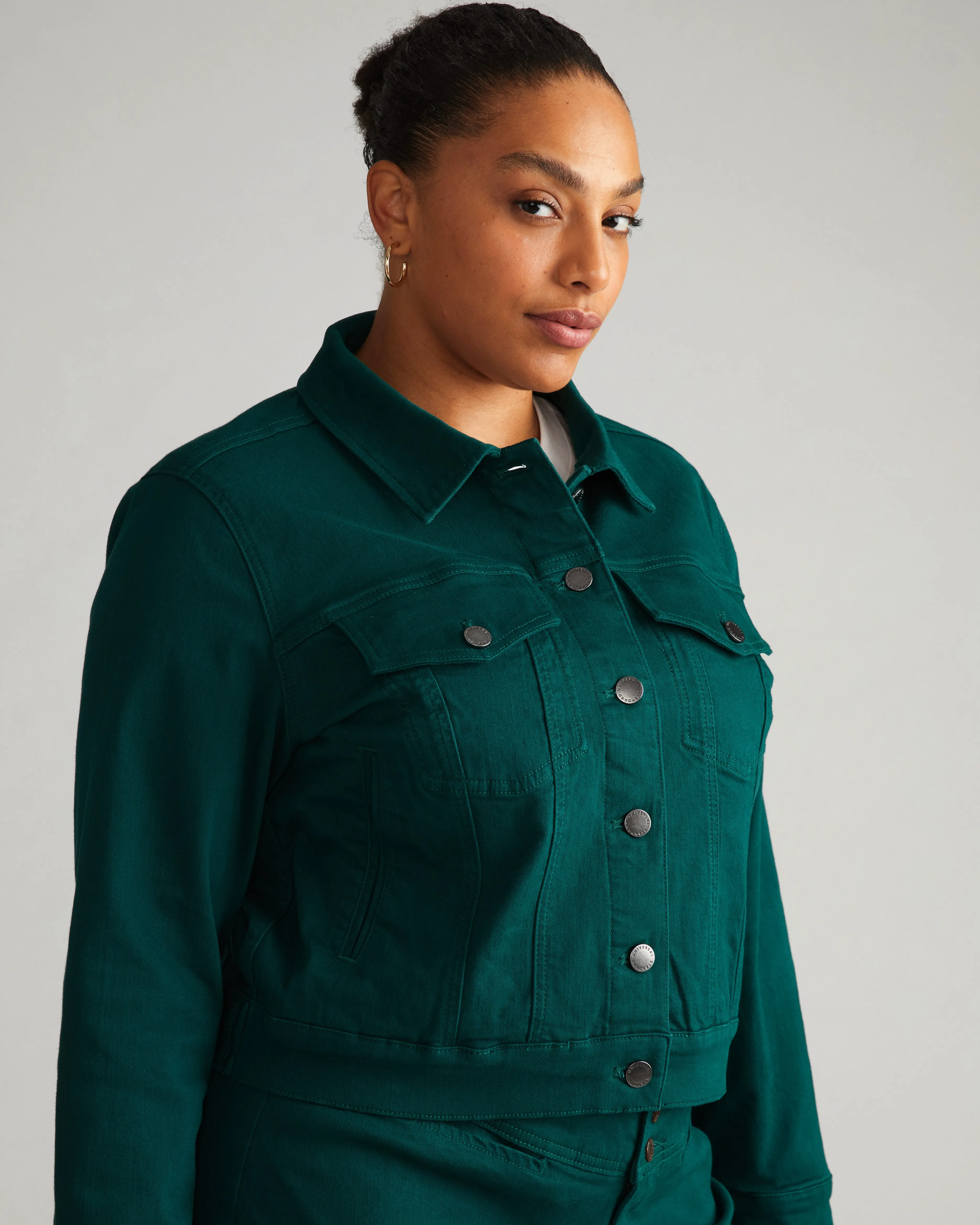 Kelsey Denim Jacket - Verdant Green sold by Universal Standard product image thumbnail 4