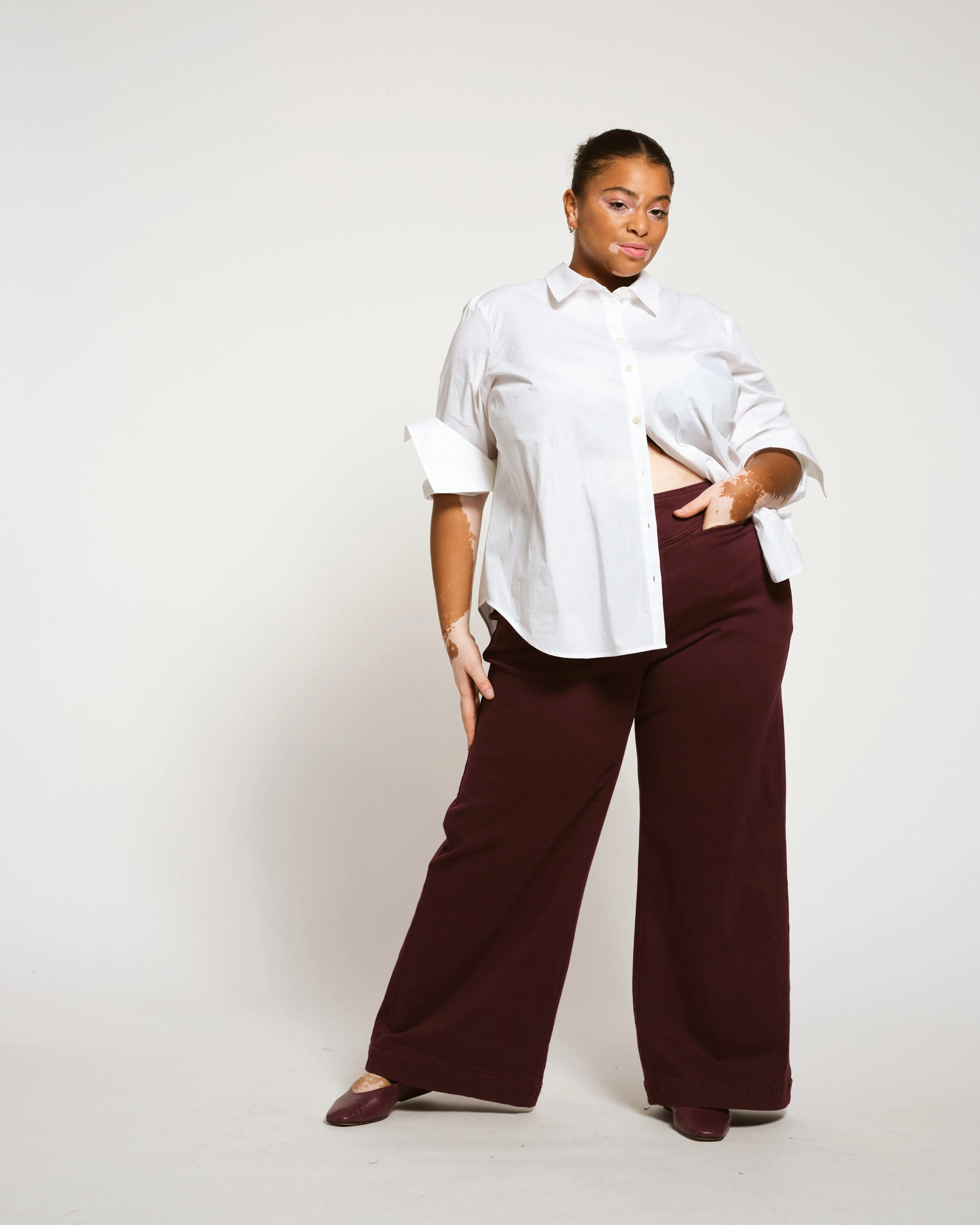Charlie High Rise Sailor Jeans - Acai sold by Universal Standard product image thumbnail 2