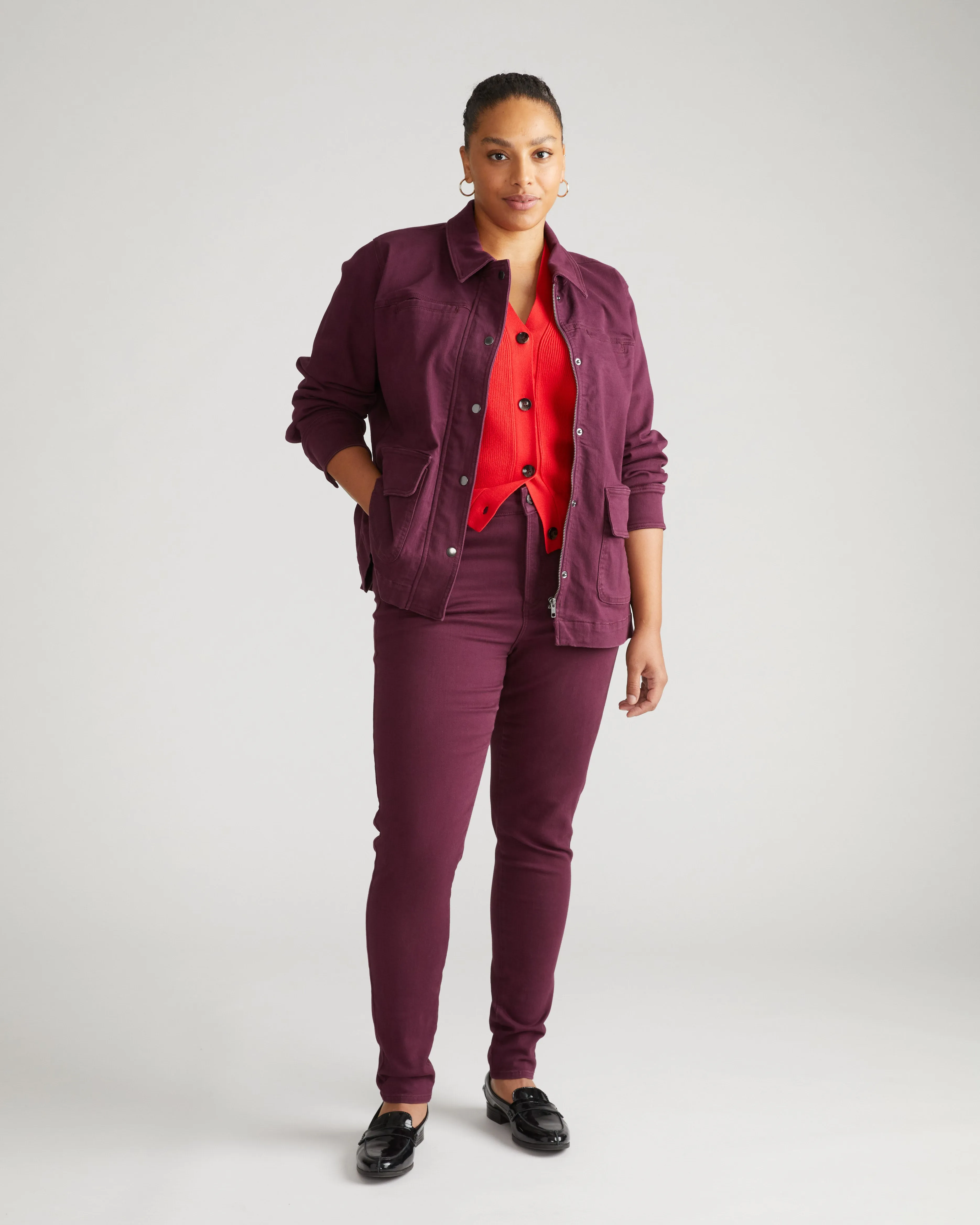 Seine High Rise Skinny Jeans 32 Inch - Acai sold by Universal Standard