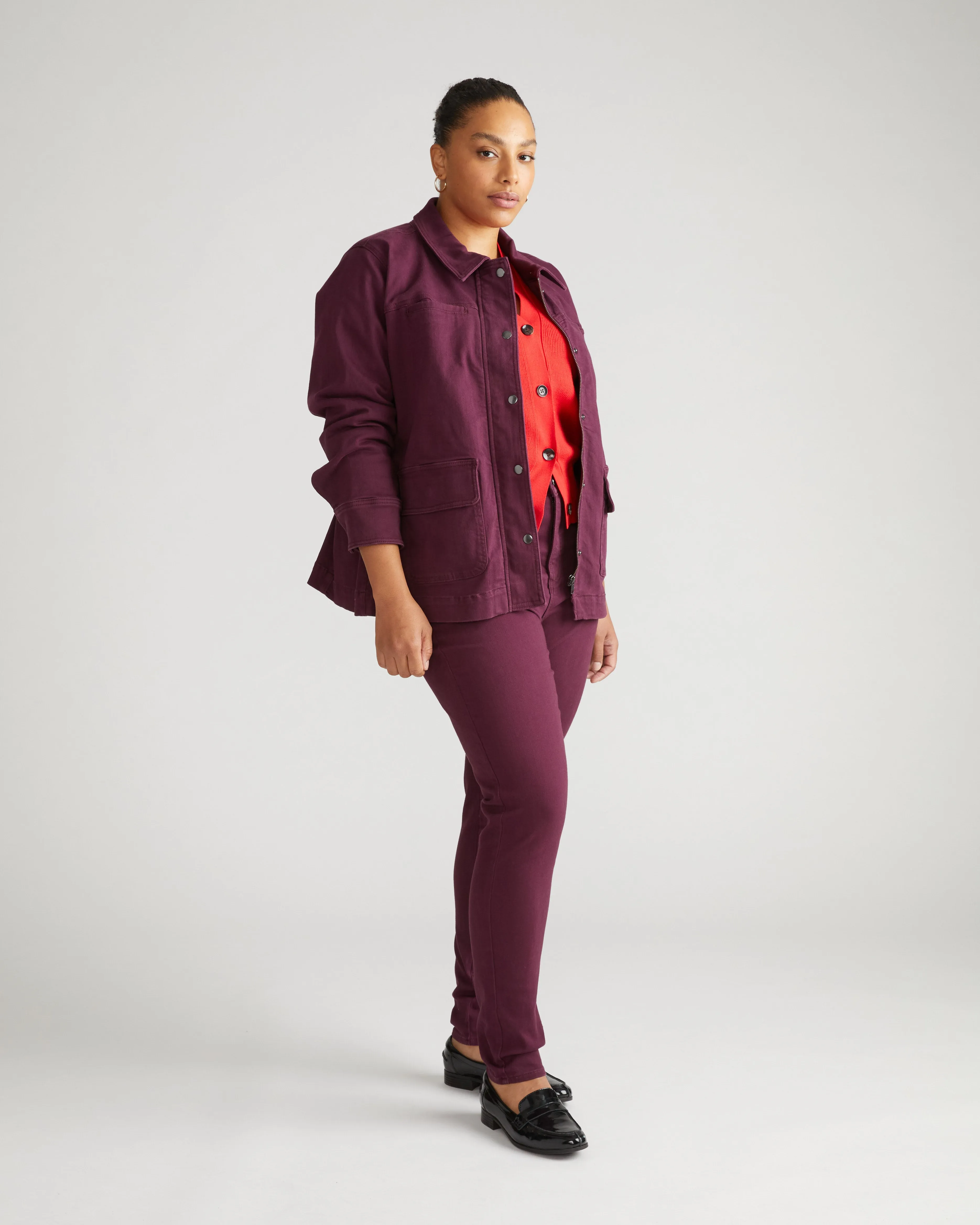 Denim Utility Jacket - Acai sold by Universal Standard product image thumbnail 2