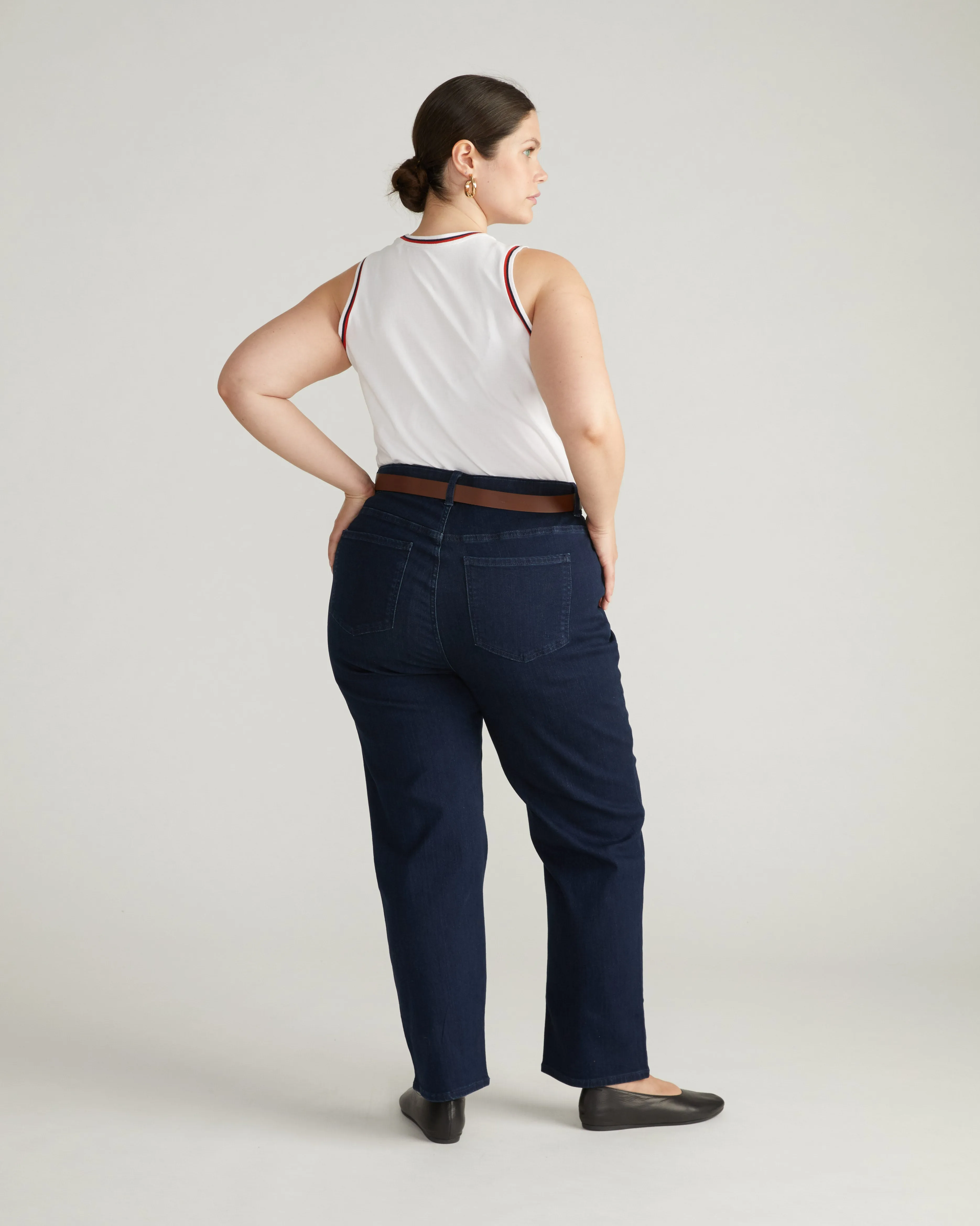 Ella High Rise Straight Leg Jeans - Balearic Blue sold by Universal Standard product image thumbnail 3