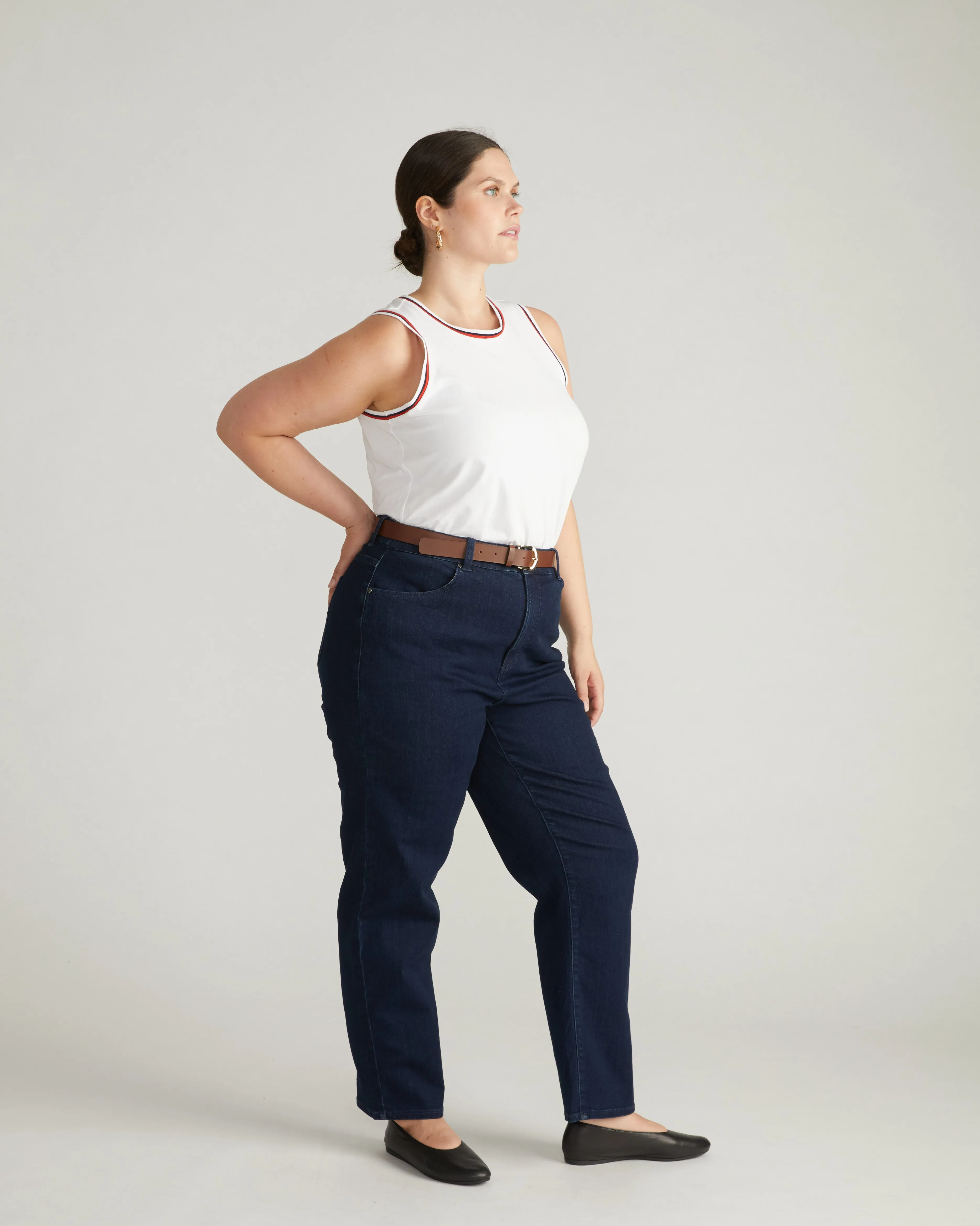 Ella High Rise Straight Leg Jeans - Balearic Blue sold by Universal Standard product image thumbnail 2