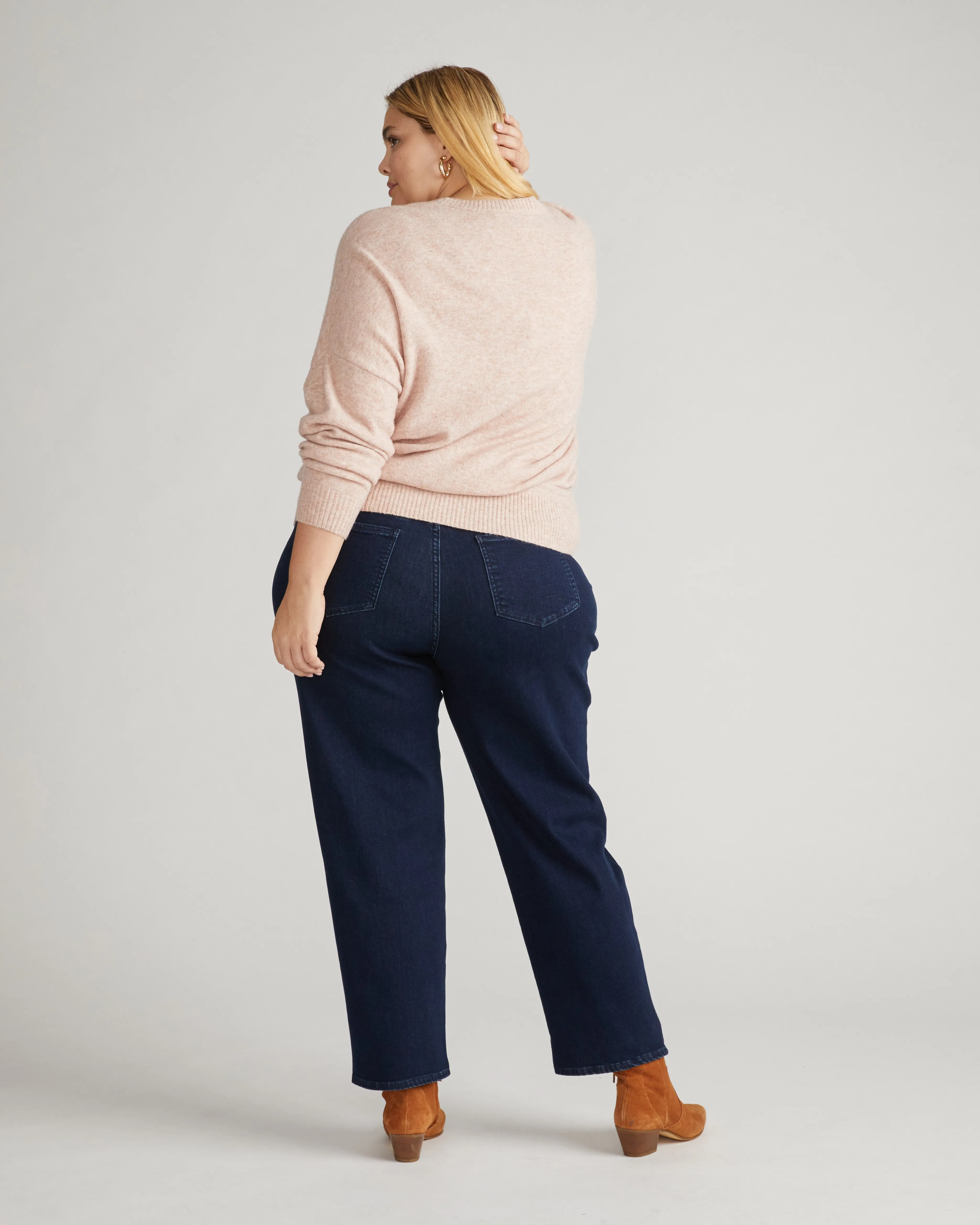 Seine High Rise Straight Leg Jean 29 Inch - Dark Indigo sold by Universal Standard product image thumbnail 3