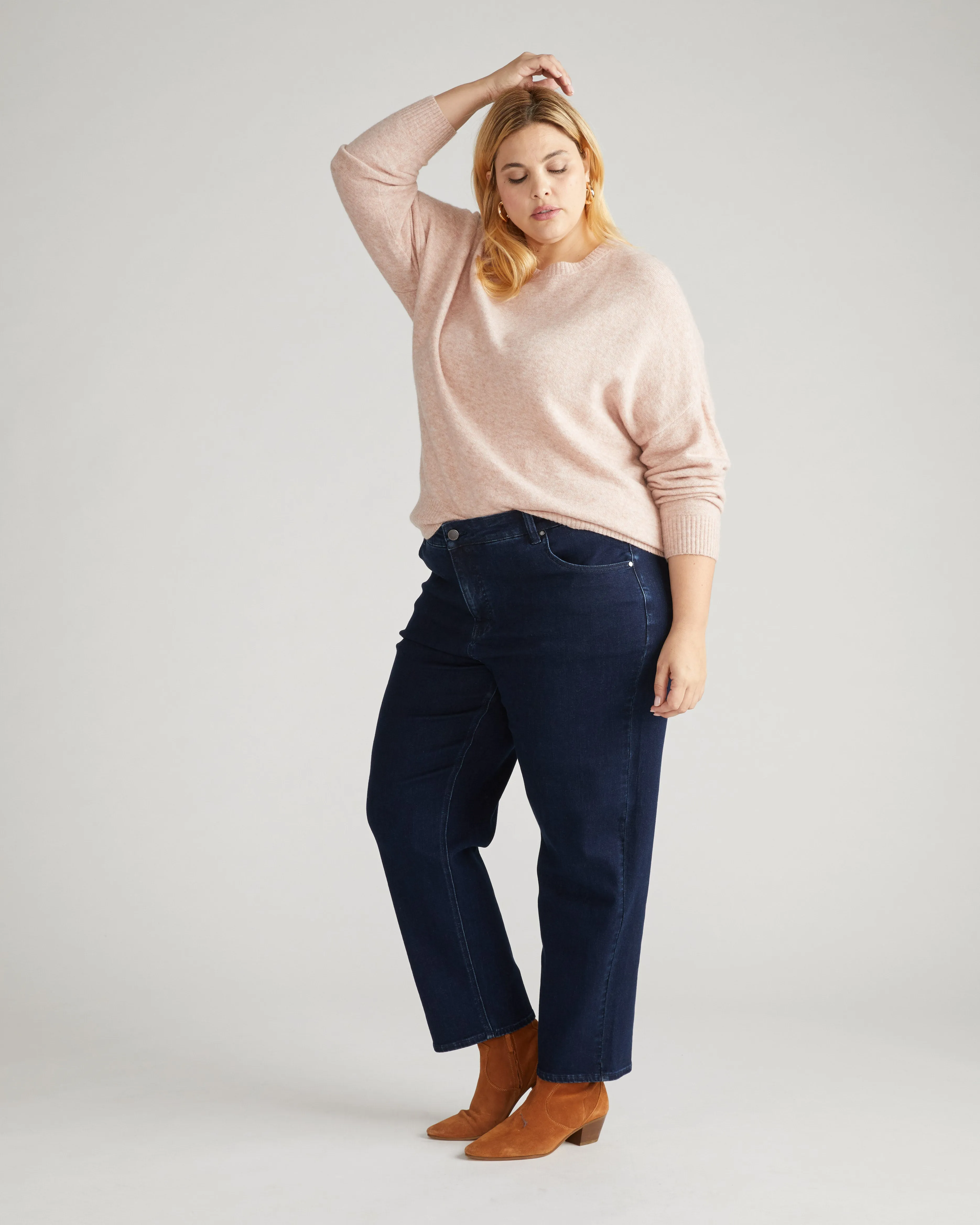 Seine High Rise Straight Leg Jean 29 Inch - Dark Indigo sold by Universal Standard product image thumbnail 2