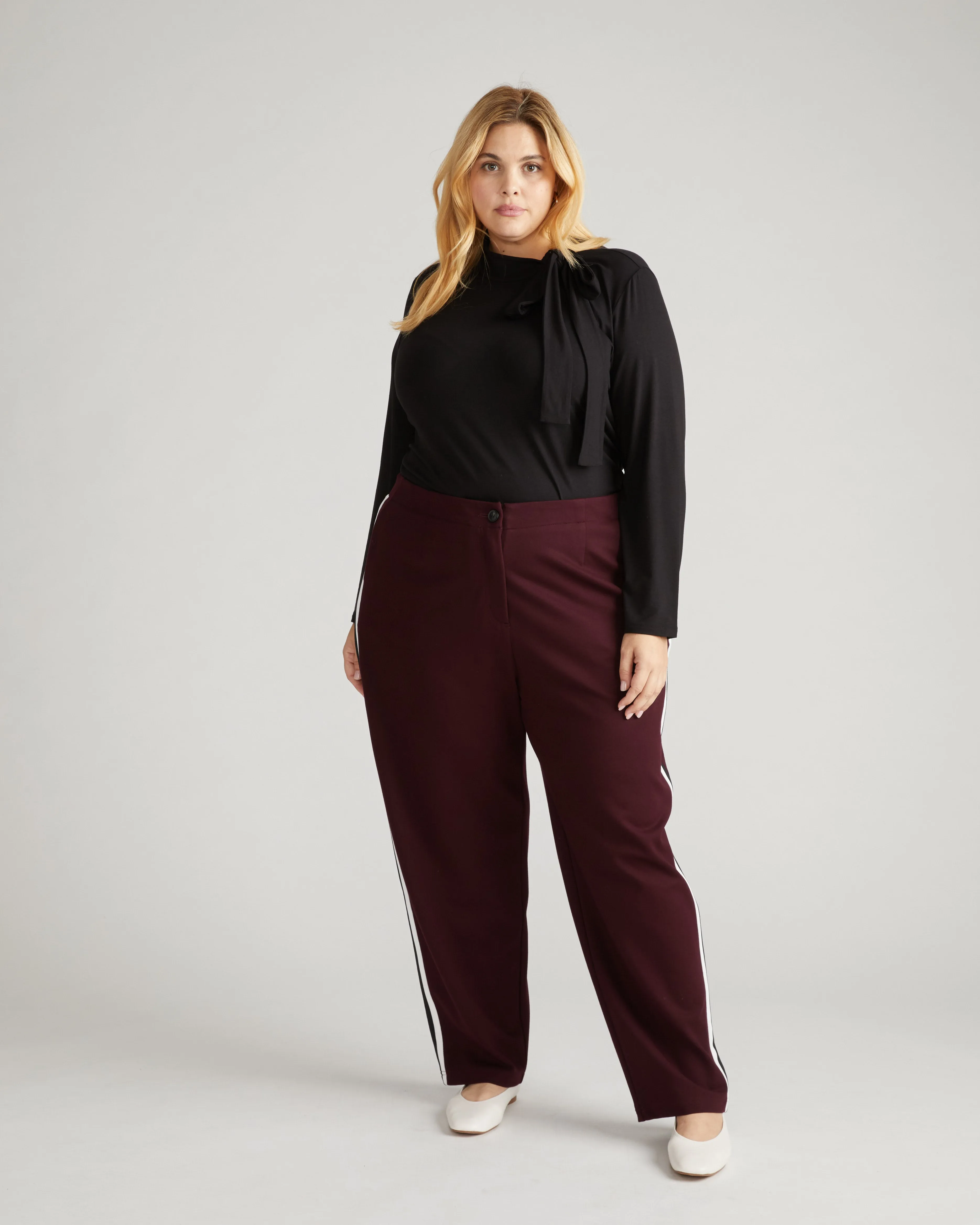 Clara Bow Liquid Jersey Top - Black sold by Universal Standard product image thumbnail 3