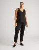 The Tailored Ponte Vest - Slate Pinstripe sold by Universal Standard