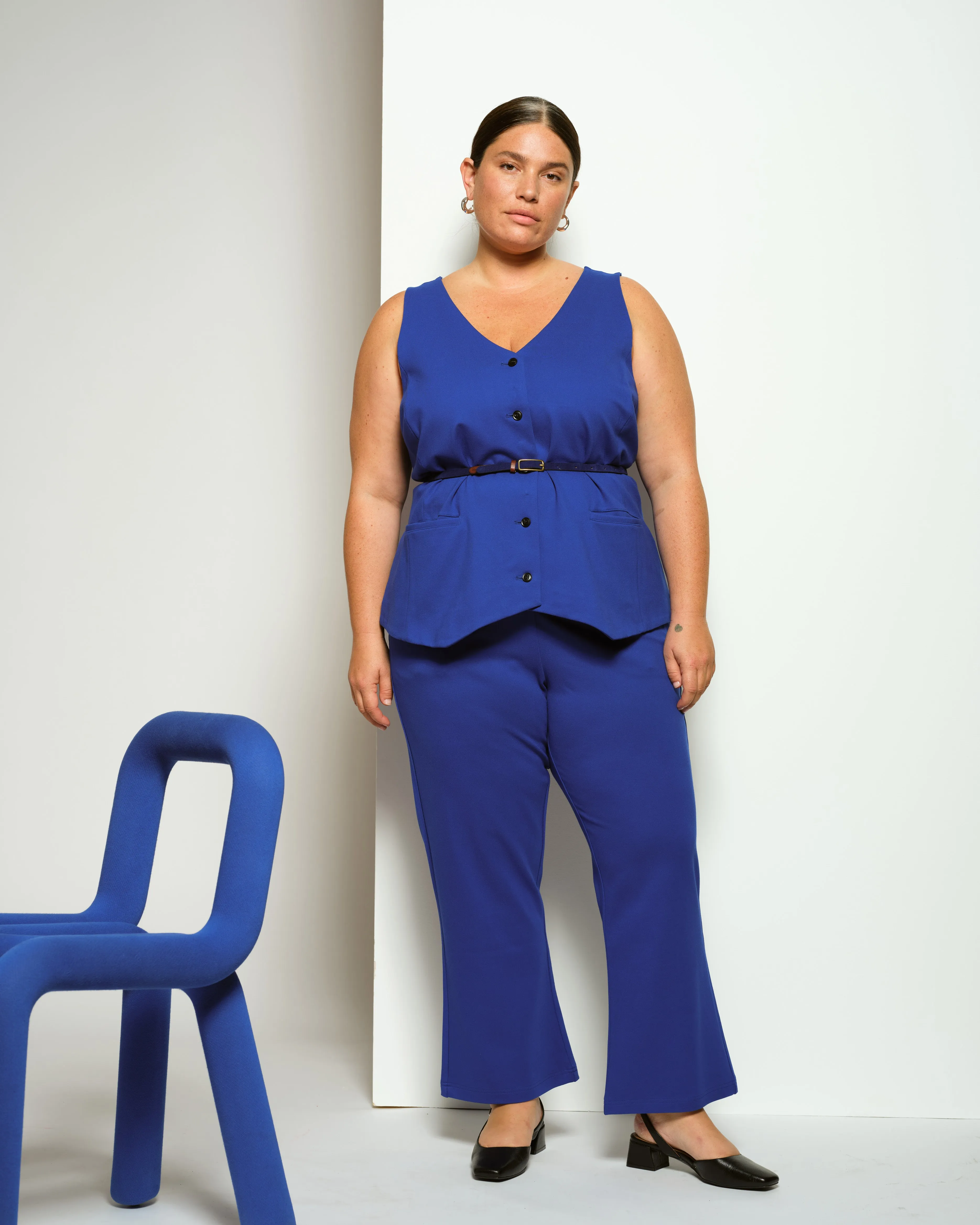 The Tailored Ponte Vest - Tanzanite sold by Universal Standard product image thumbnail 4