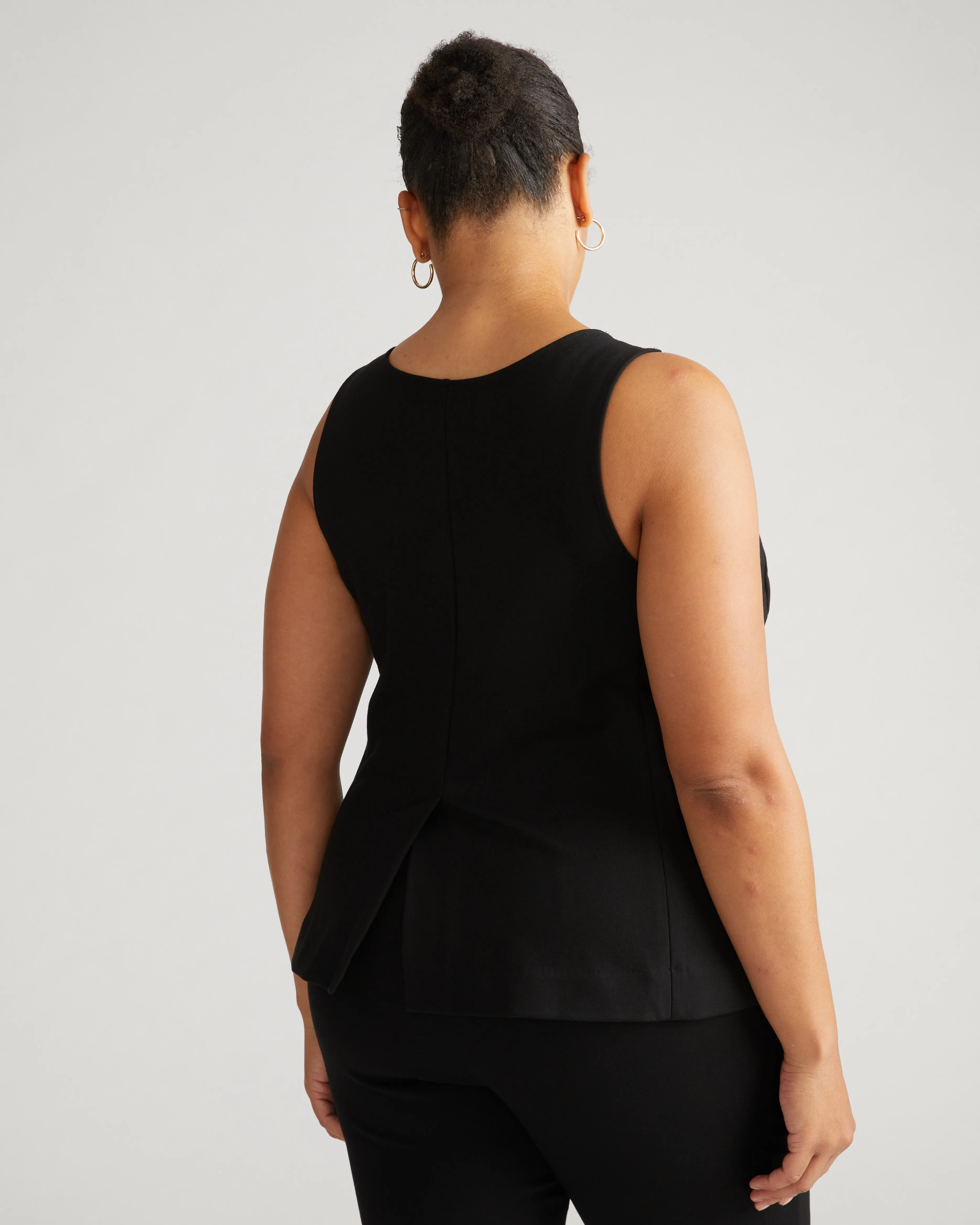 The Tailored Ponte Vest - Black sold by Universal Standard product image thumbnail 4