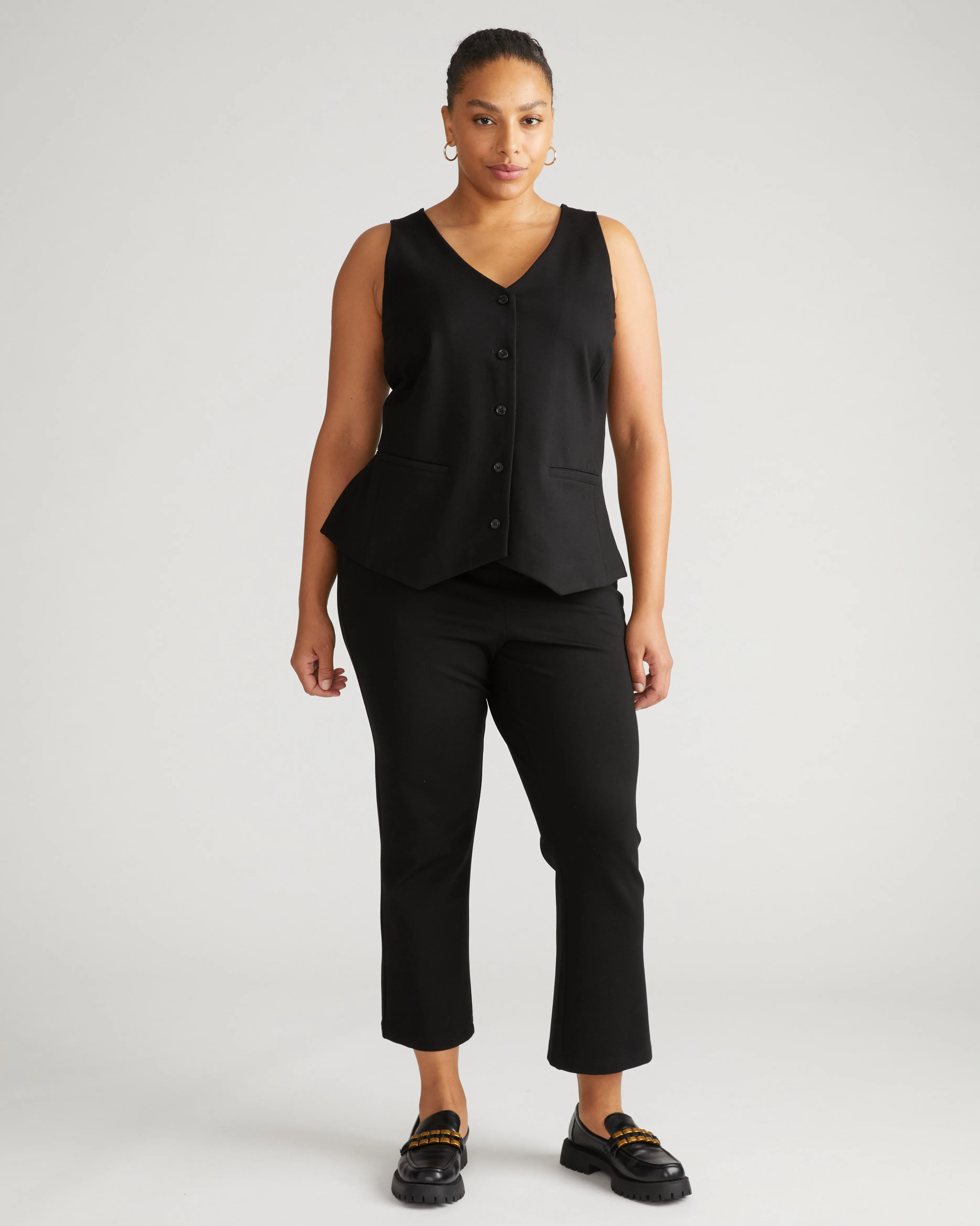 The Tailored Ponte Vest - Black sold by Universal Standard product image thumbnail 3