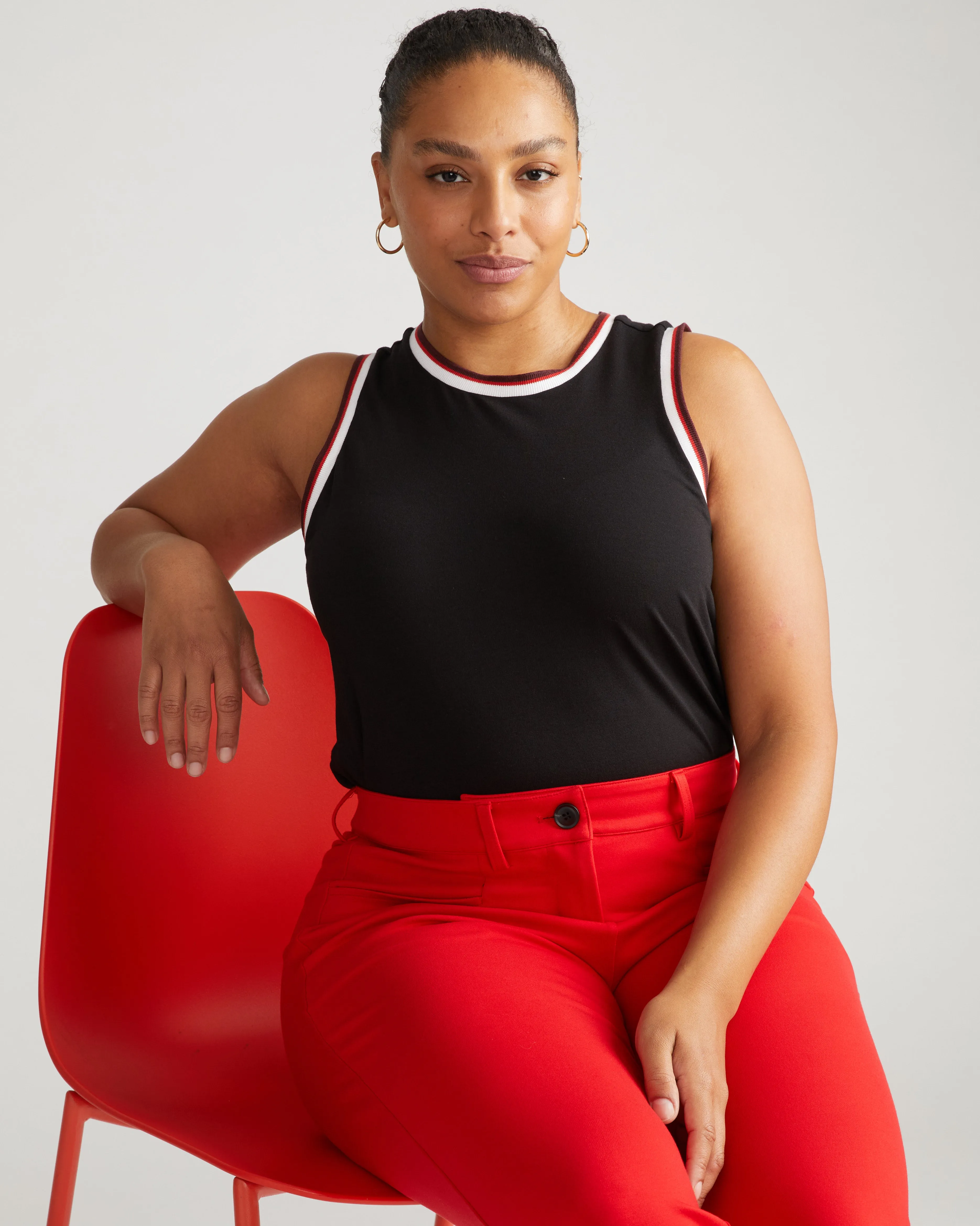 Cigarette Ponte Pants - Vermilion Red sold by Universal Standard product image thumbnail 2