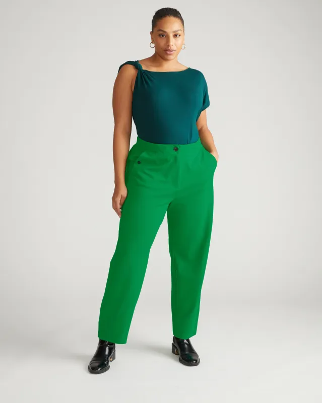 Audrey Tailored Ponte Pants - Vivid Green sold by Universal Standard