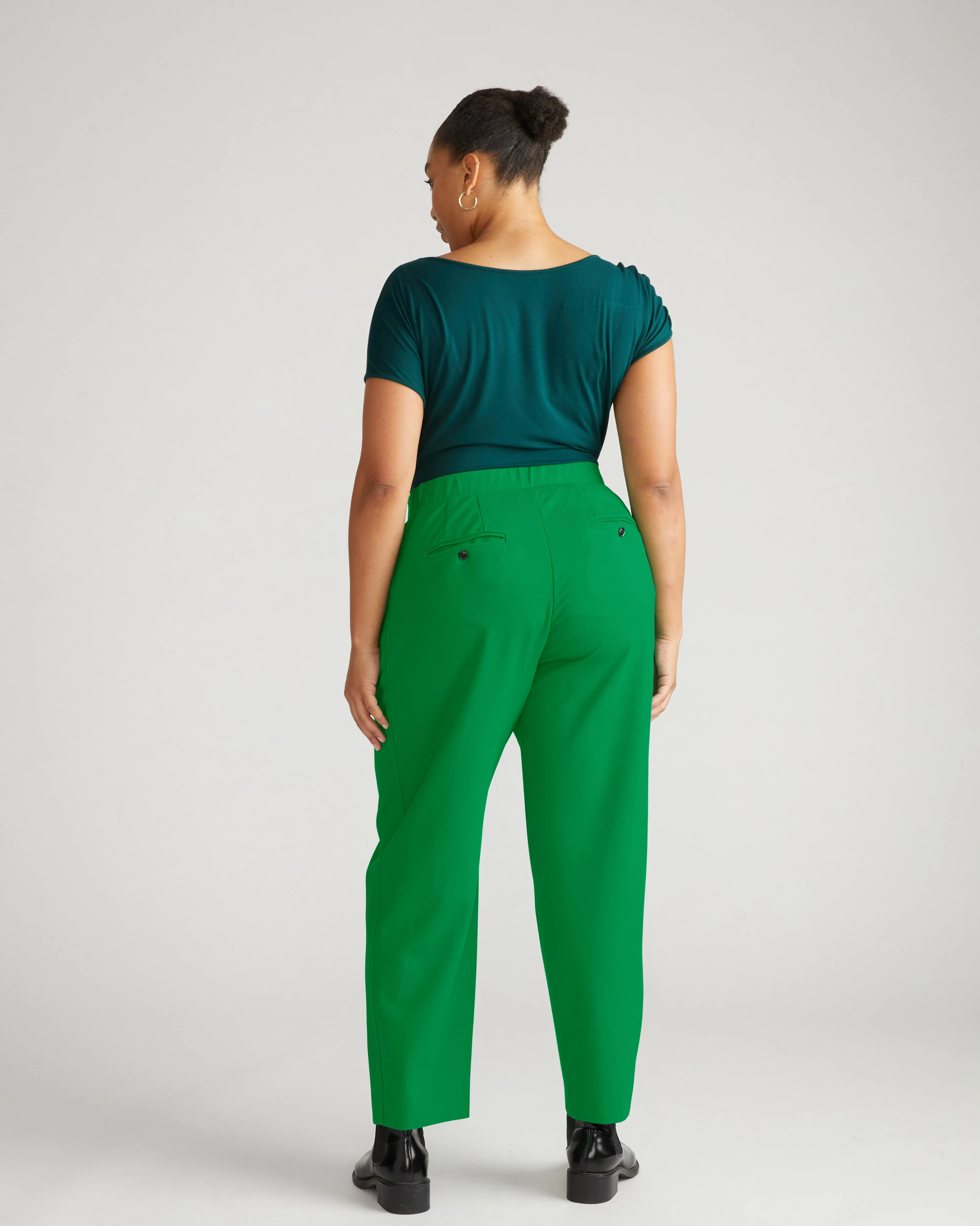 Audrey Tailored Ponte Pants - Vivid Green sold by Universal Standard product image thumbnail 3