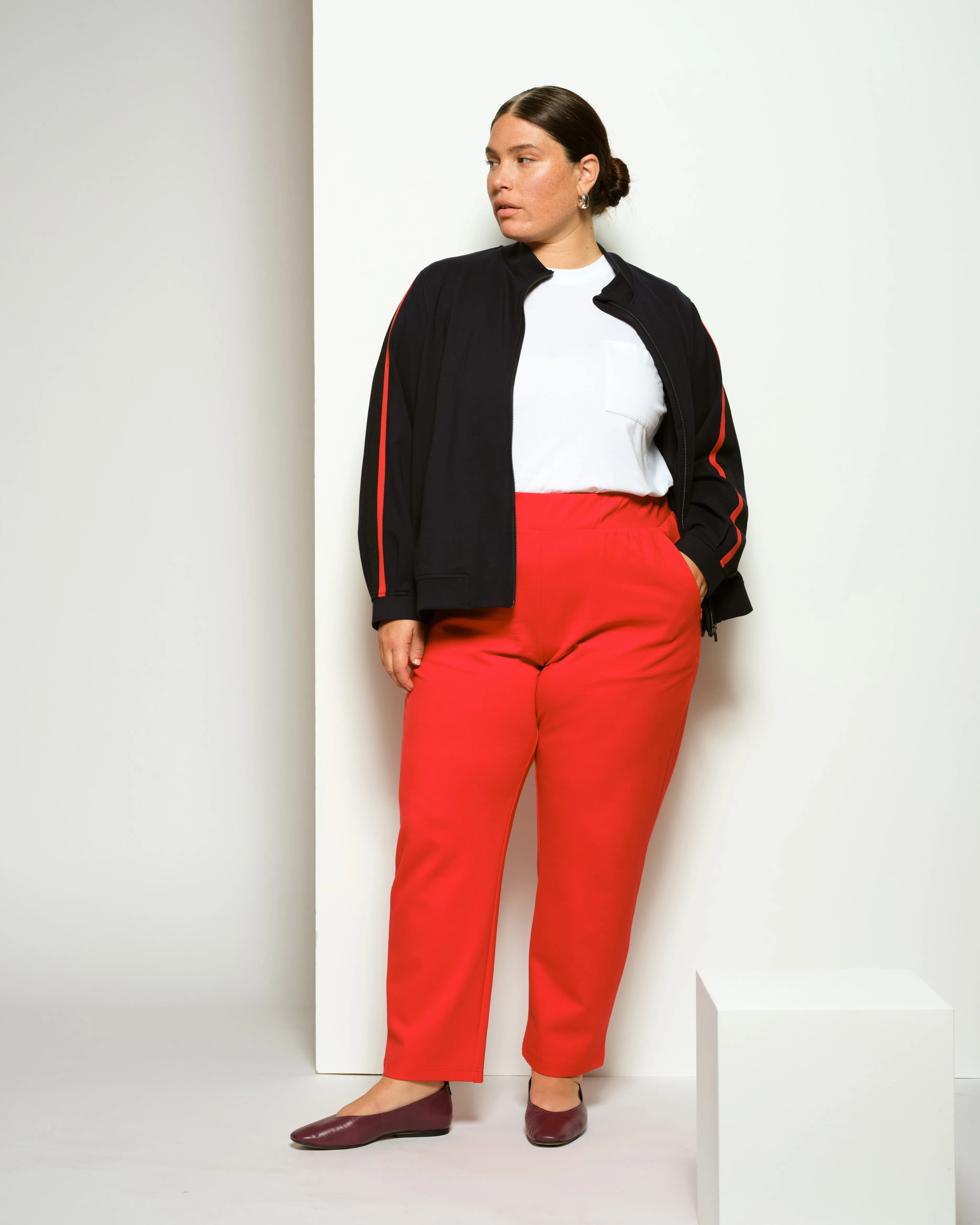 Smart Signature Ponte Pants - Vermilion Red sold by Universal Standard product image thumbnail 2