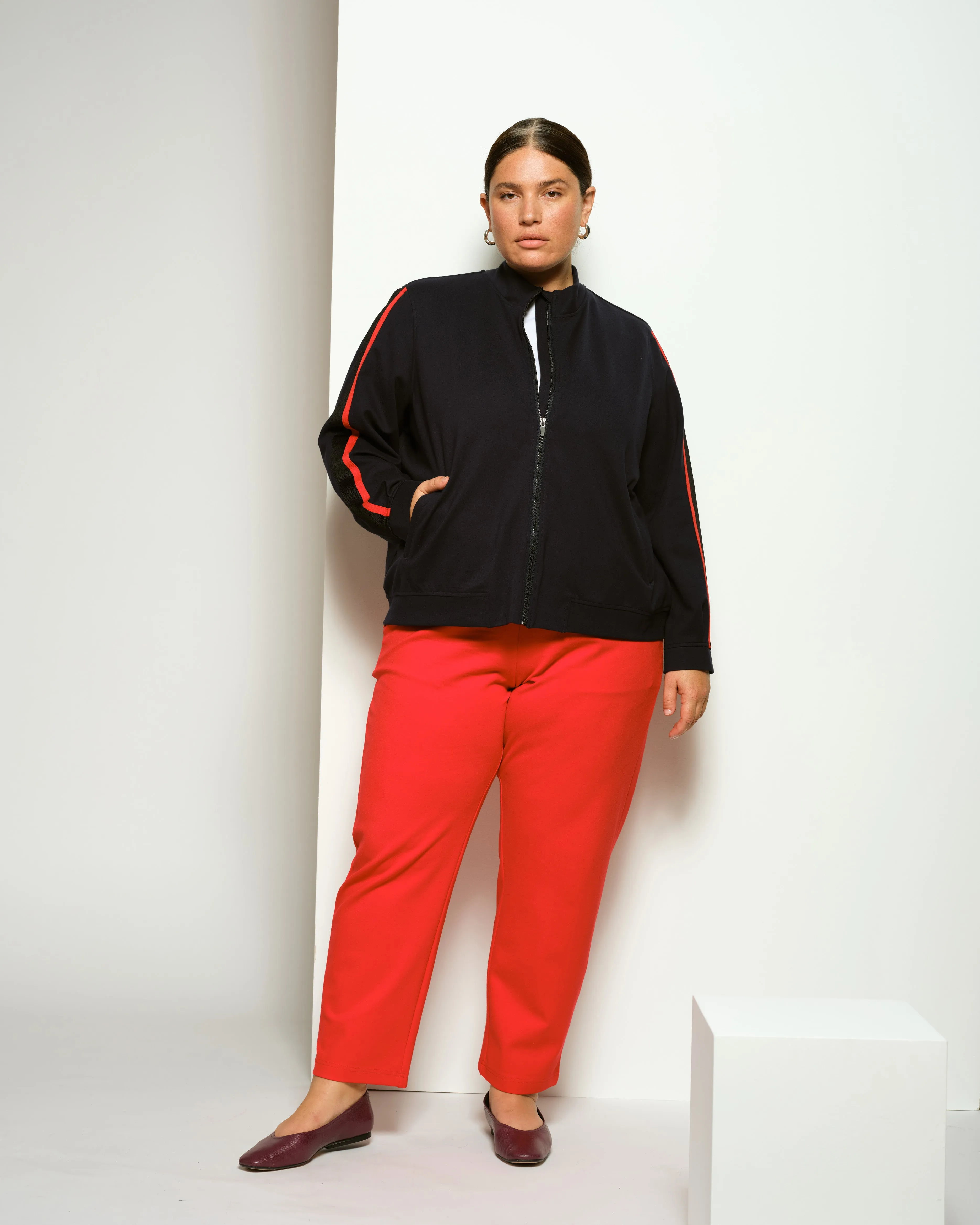 Smart Signature Ponte Pants - Vermilion Red sold by Universal Standard