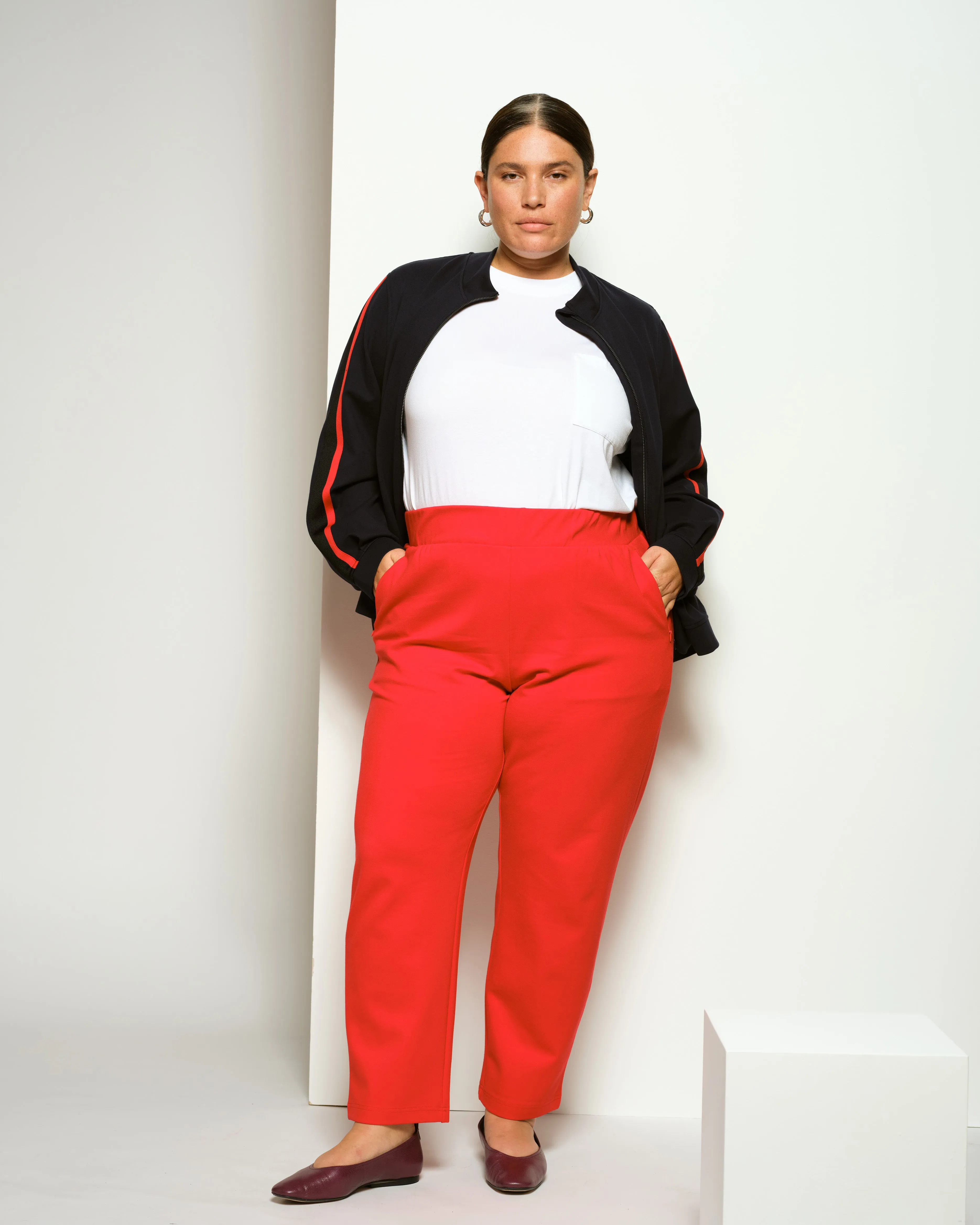 Smart Signature Ponte Pants - Vermilion Red sold by Universal Standard product image thumbnail 3