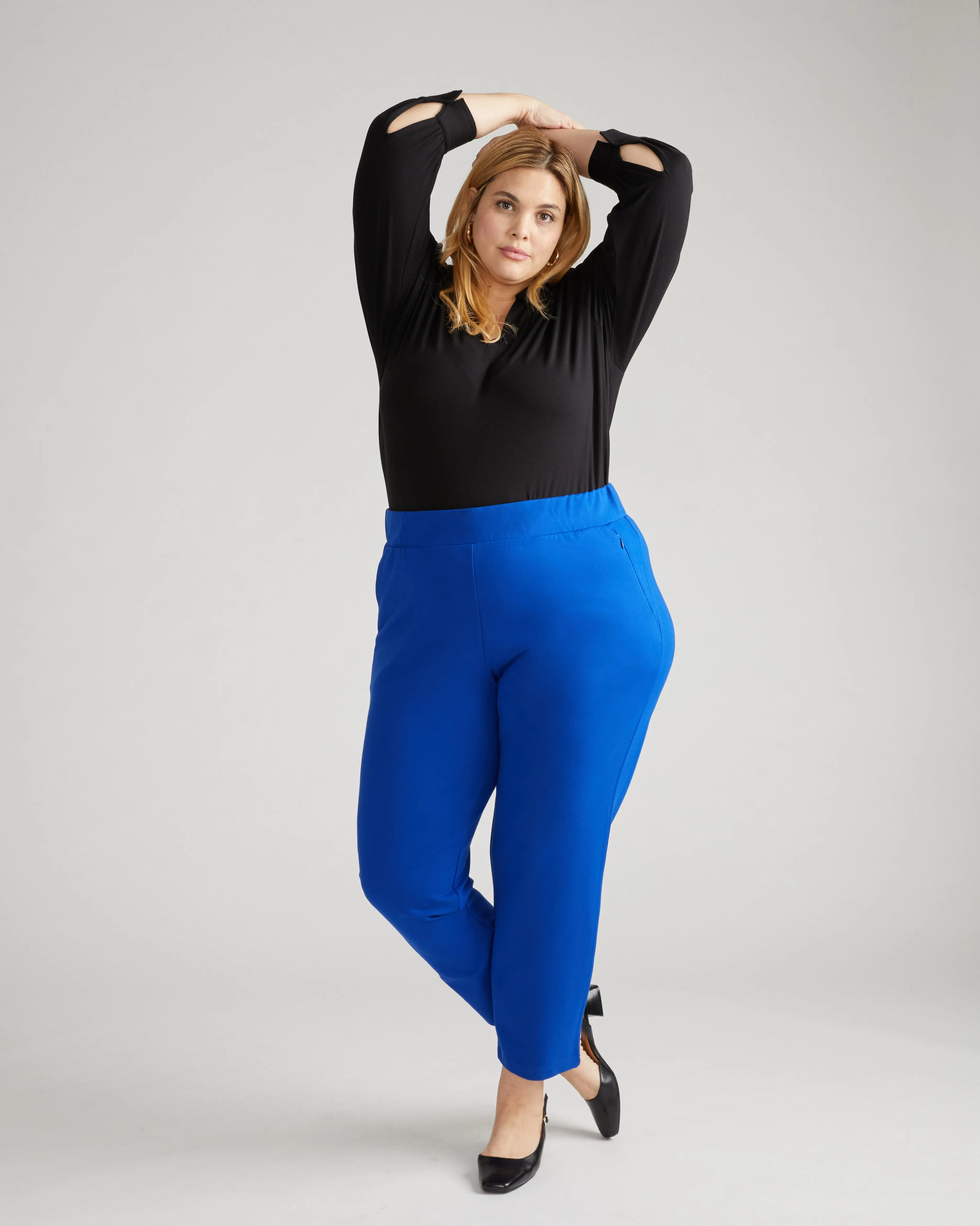 Smart Signature Ponte Pants - Tanzanite sold by Universal Standard