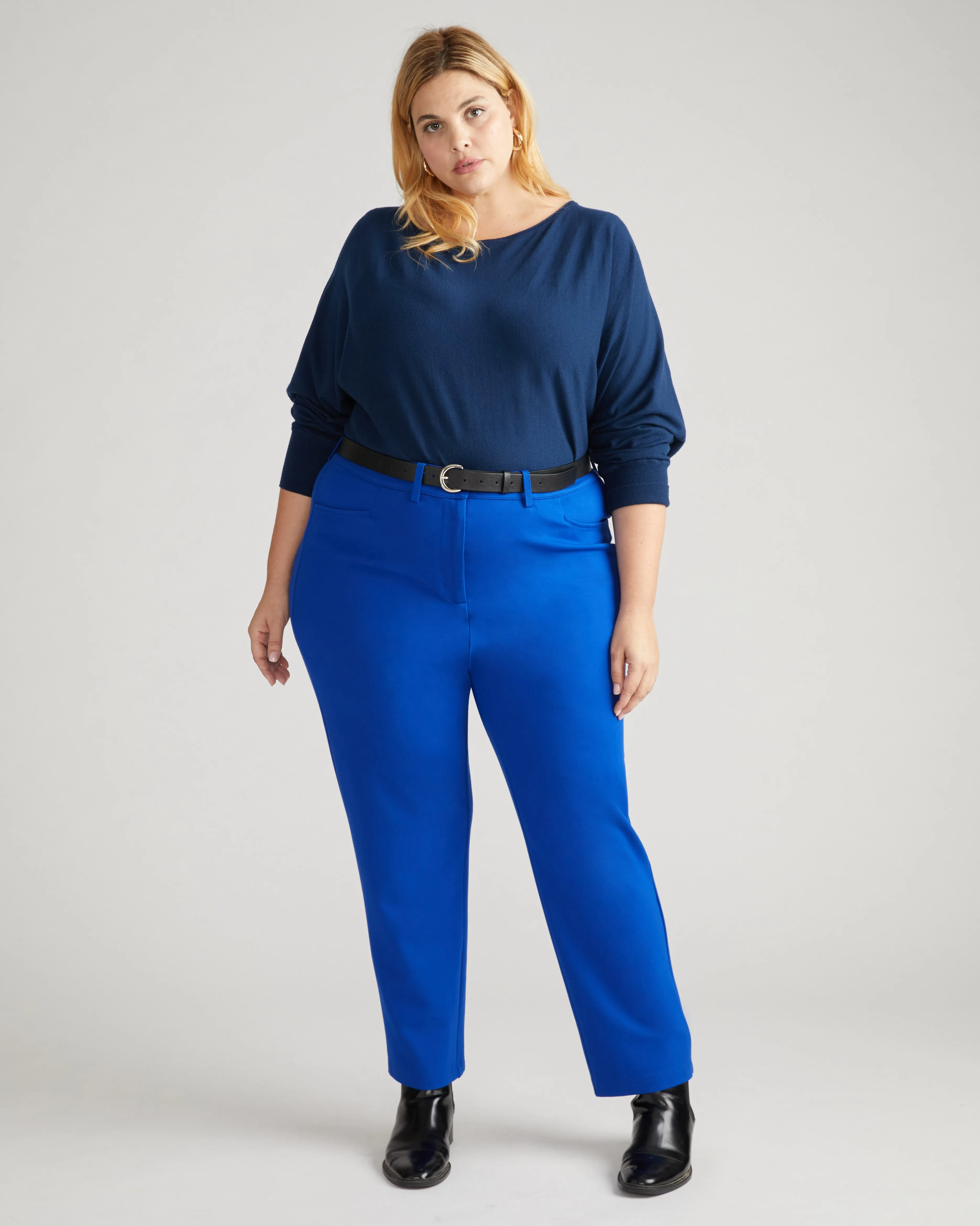 Long Cigarette Ponte Pants - Tanzanite sold by Universal Standard product image thumbnail 2