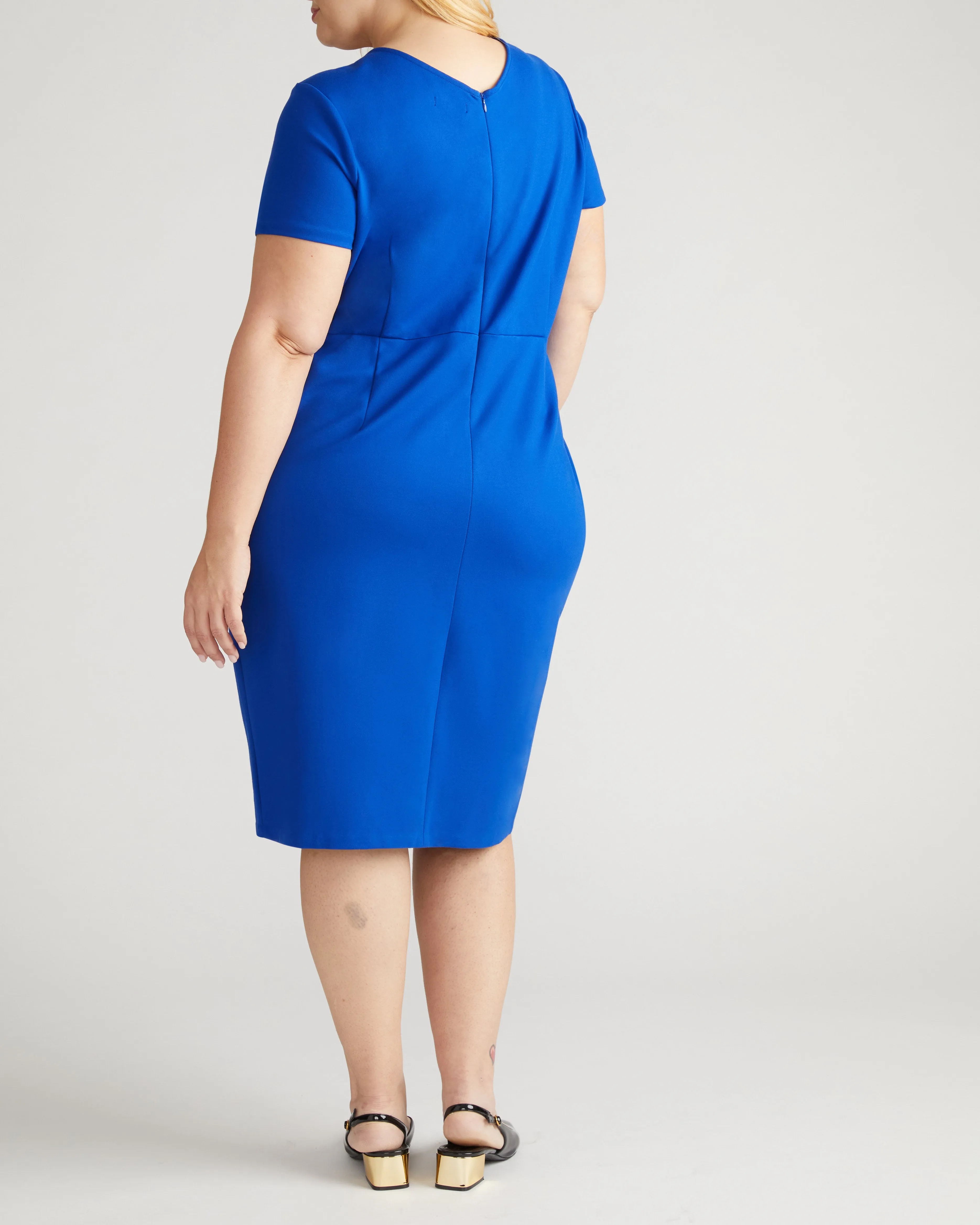Executive V Neck Ponte Dress - Tanzanite sold by Universal Standard product image thumbnail 3