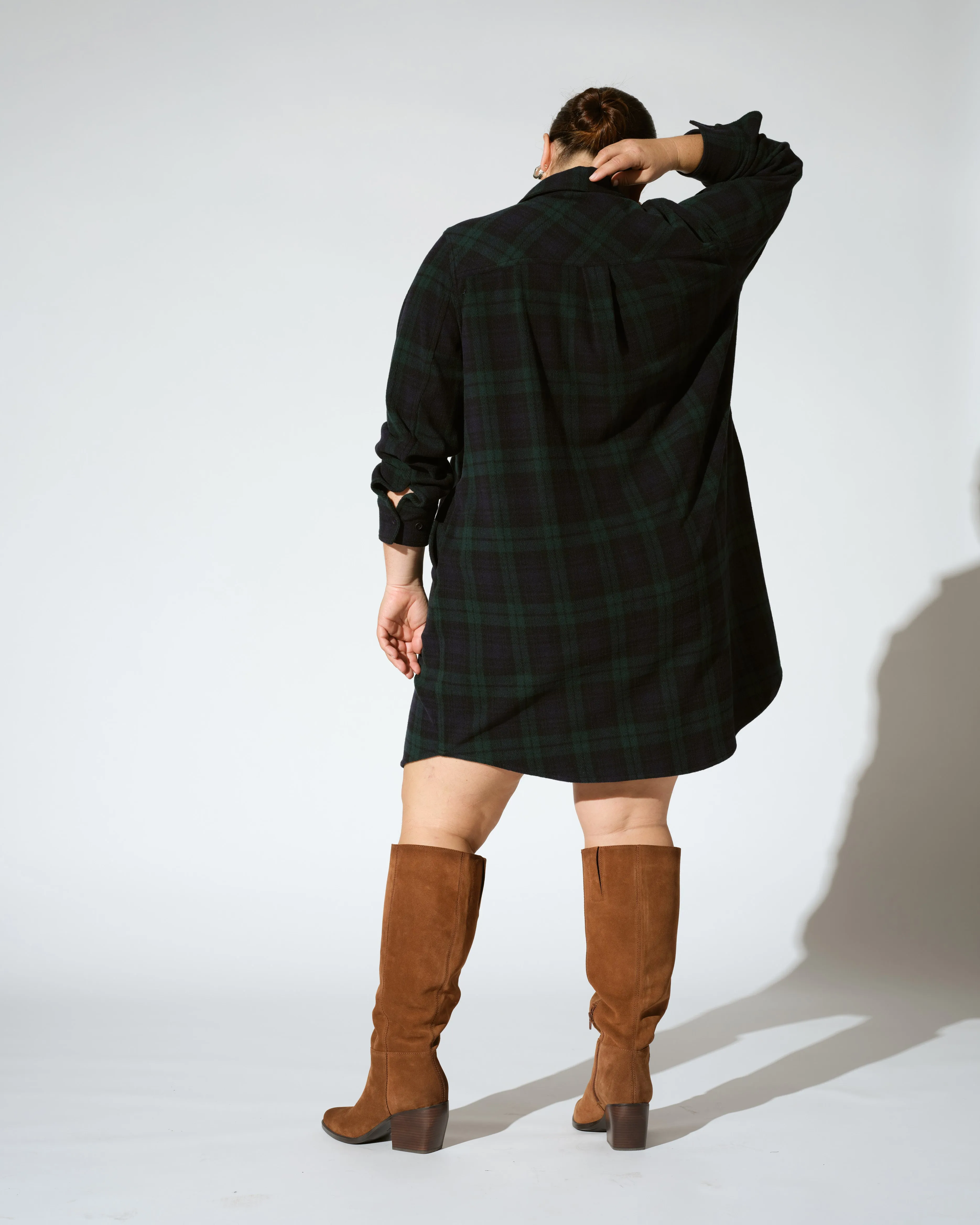 Maine Stretch Flannel Shirtdress - Yosemite Plaid sold by Universal Standard product image thumbnail 4